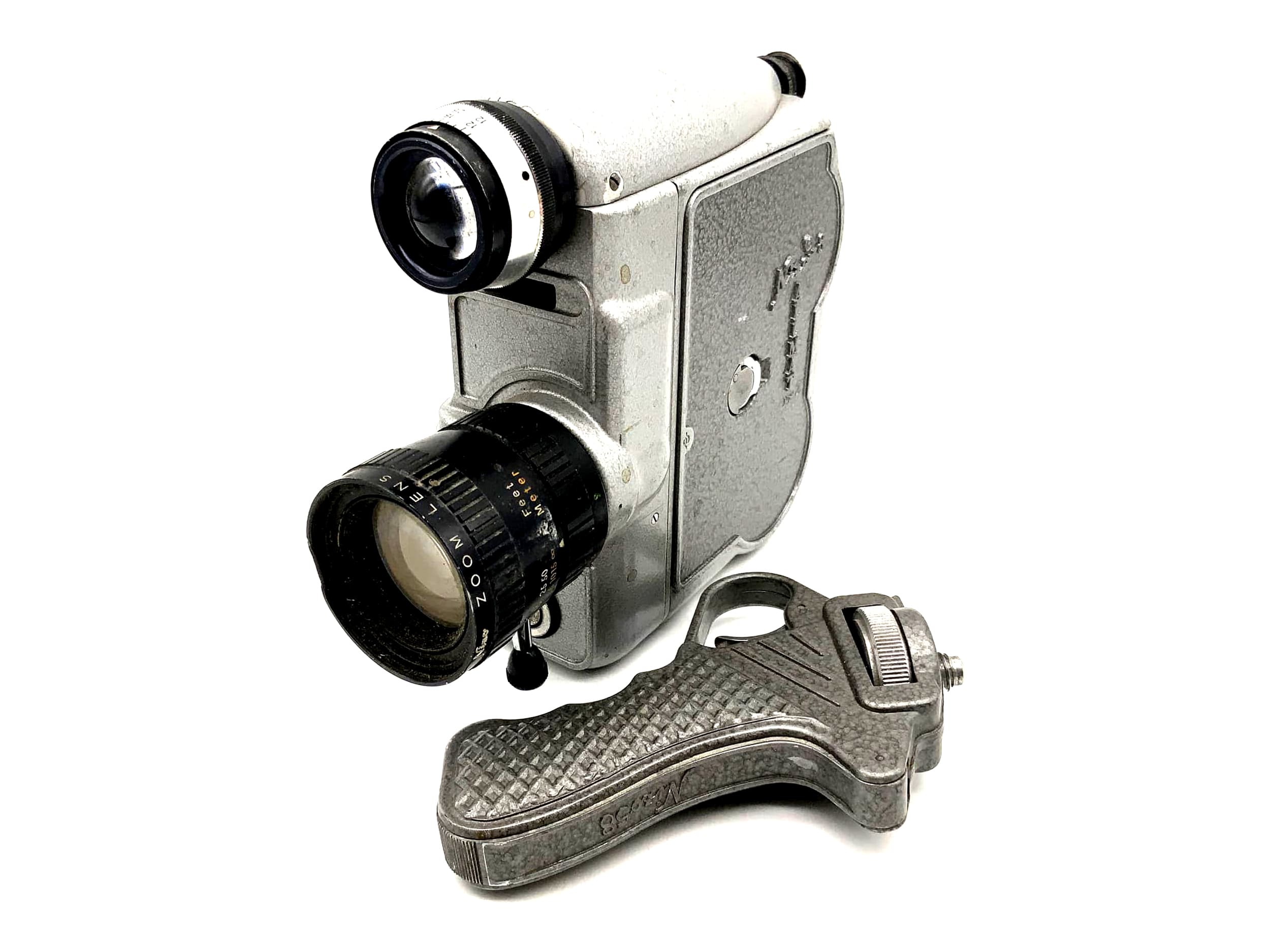 Caméra argentique Braun Nizo-8 Allmat Mod.2, objectif zoom Nizo 1:1.8 f=9-28, caméra Super 8