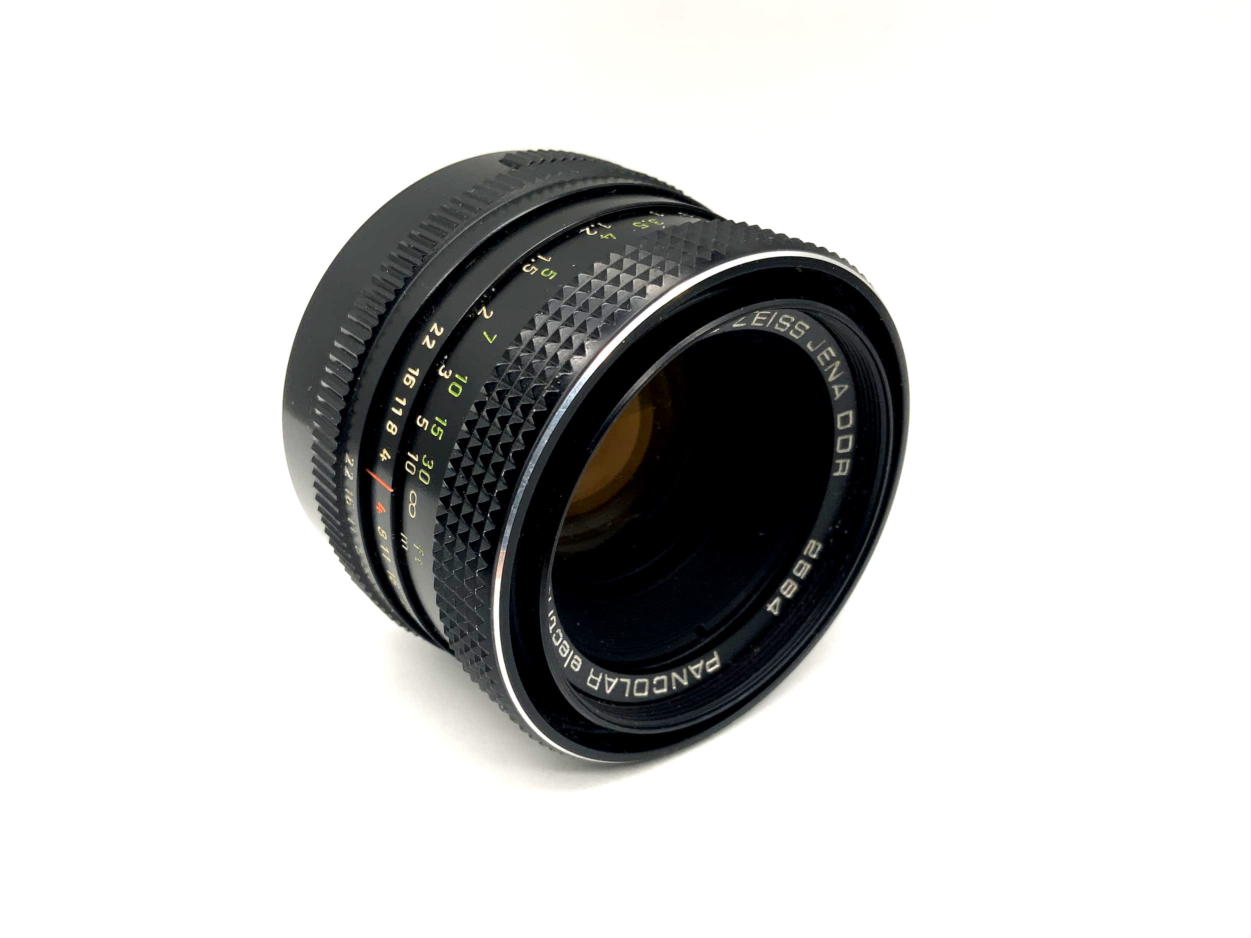 Objectif Carl Zeiss 50 mm 1:1.8 MC Pancolar électrique DDR pour appareil photo (M42)