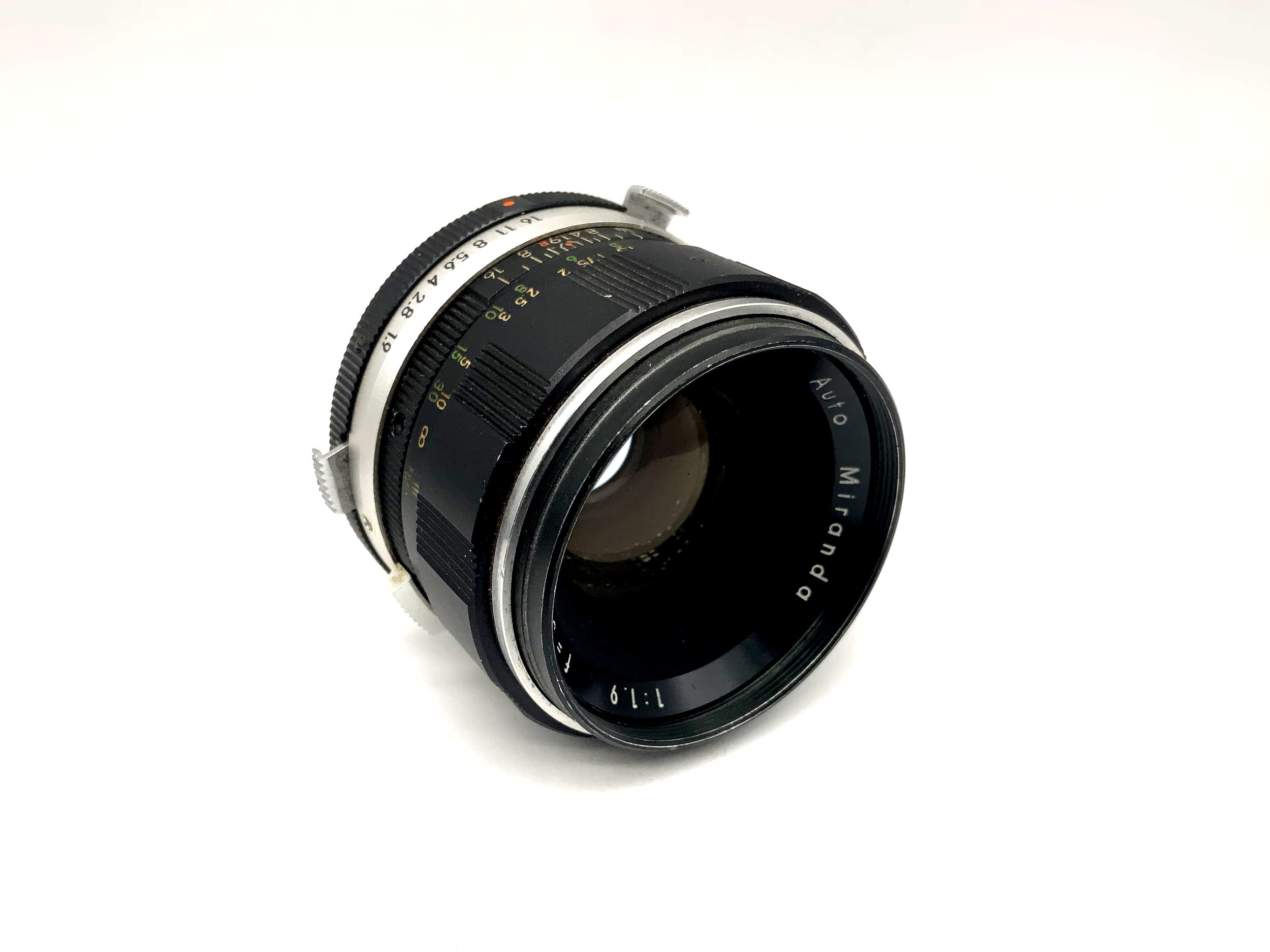 Objectif Miranda 5cm 1:1.9 Auto 50mm pour appareil photo (monture Miranda)