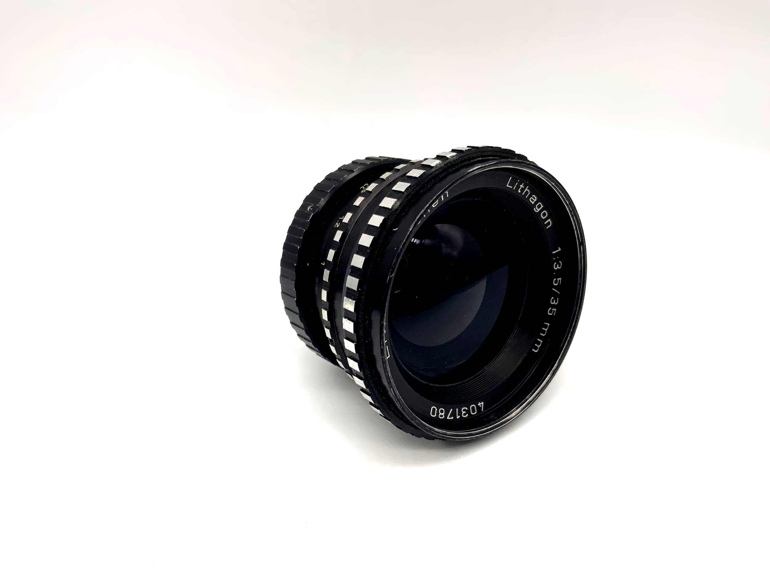 Objectif Enna Munich 35 mm 1:3.5 Lithagon Zebra (M42)