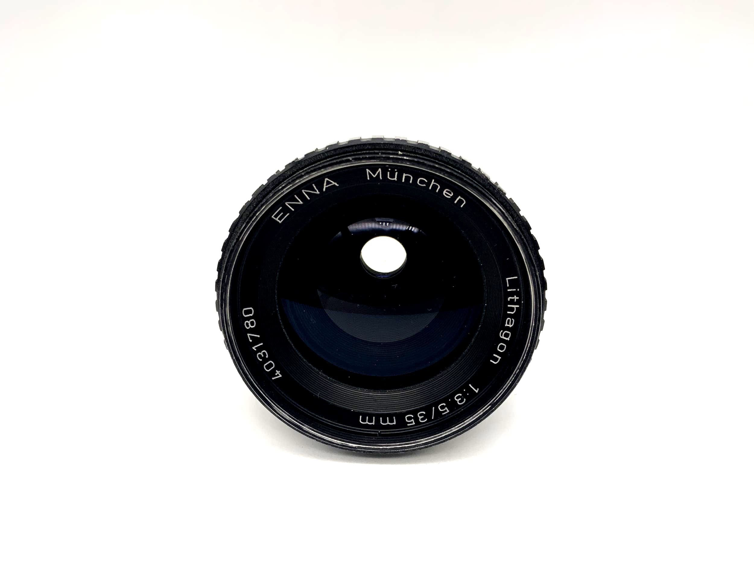 Objectif Enna Munich 35 mm 1:3.5 Lithagon Zebra (M42)