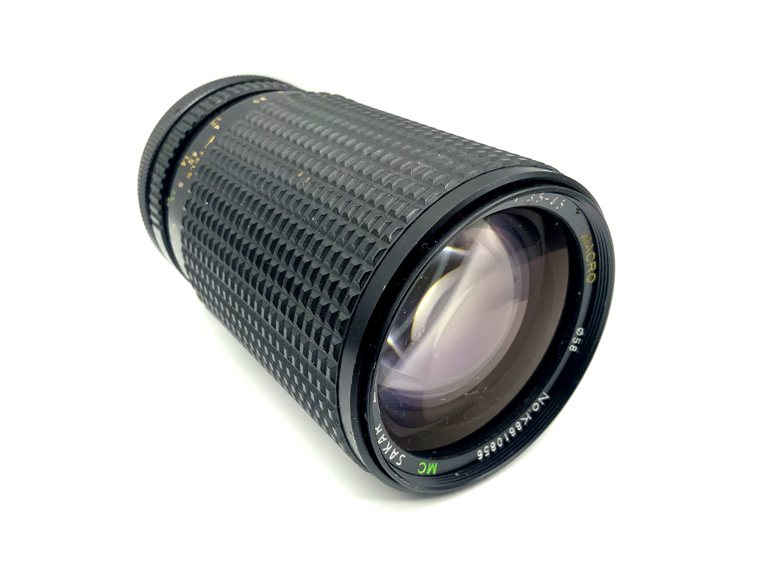 Objectif zoom macro MC Sakar 35-150 mm 1:3.5-4.5 (Canon FD)