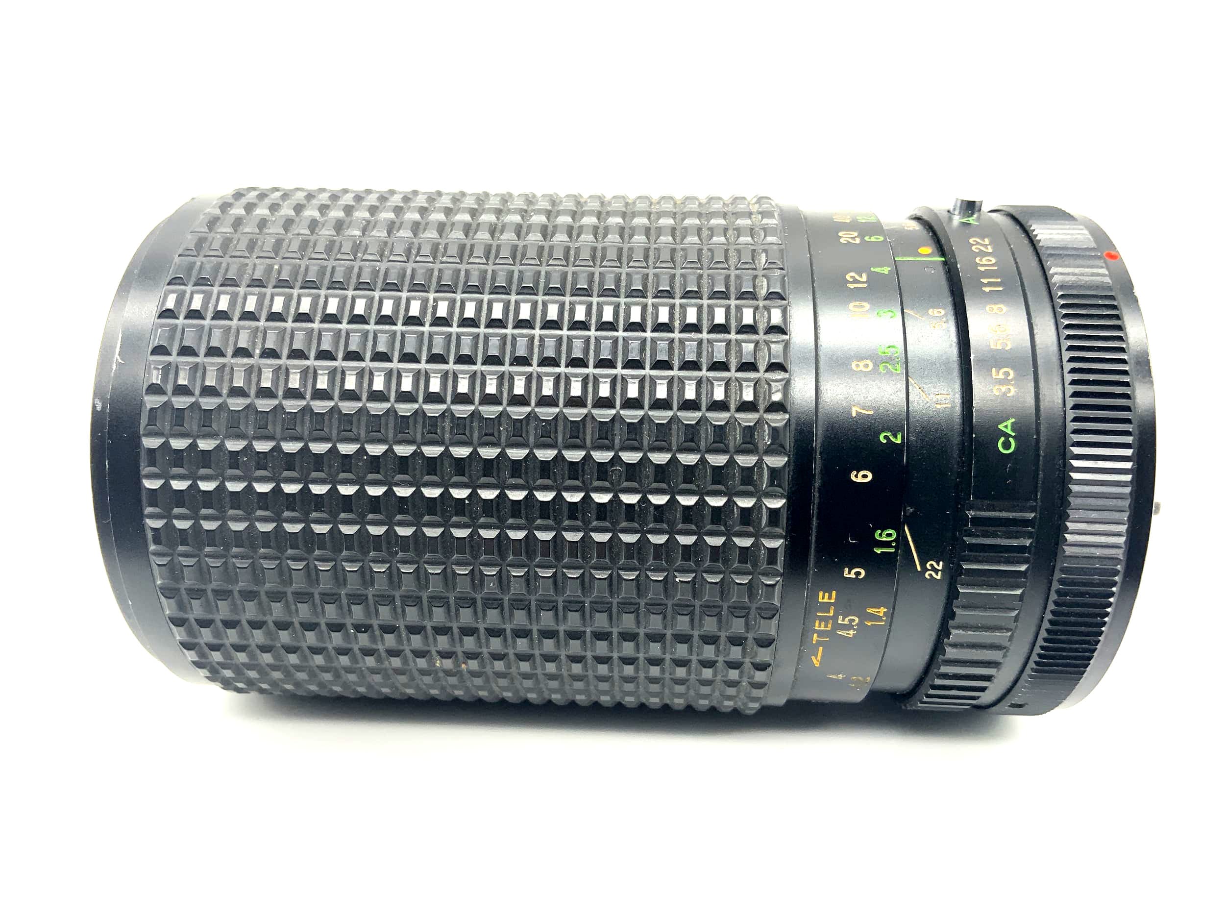 Objectif zoom macro MC Sakar 35-150 mm 1:3.5-4.5 (Canon FD)