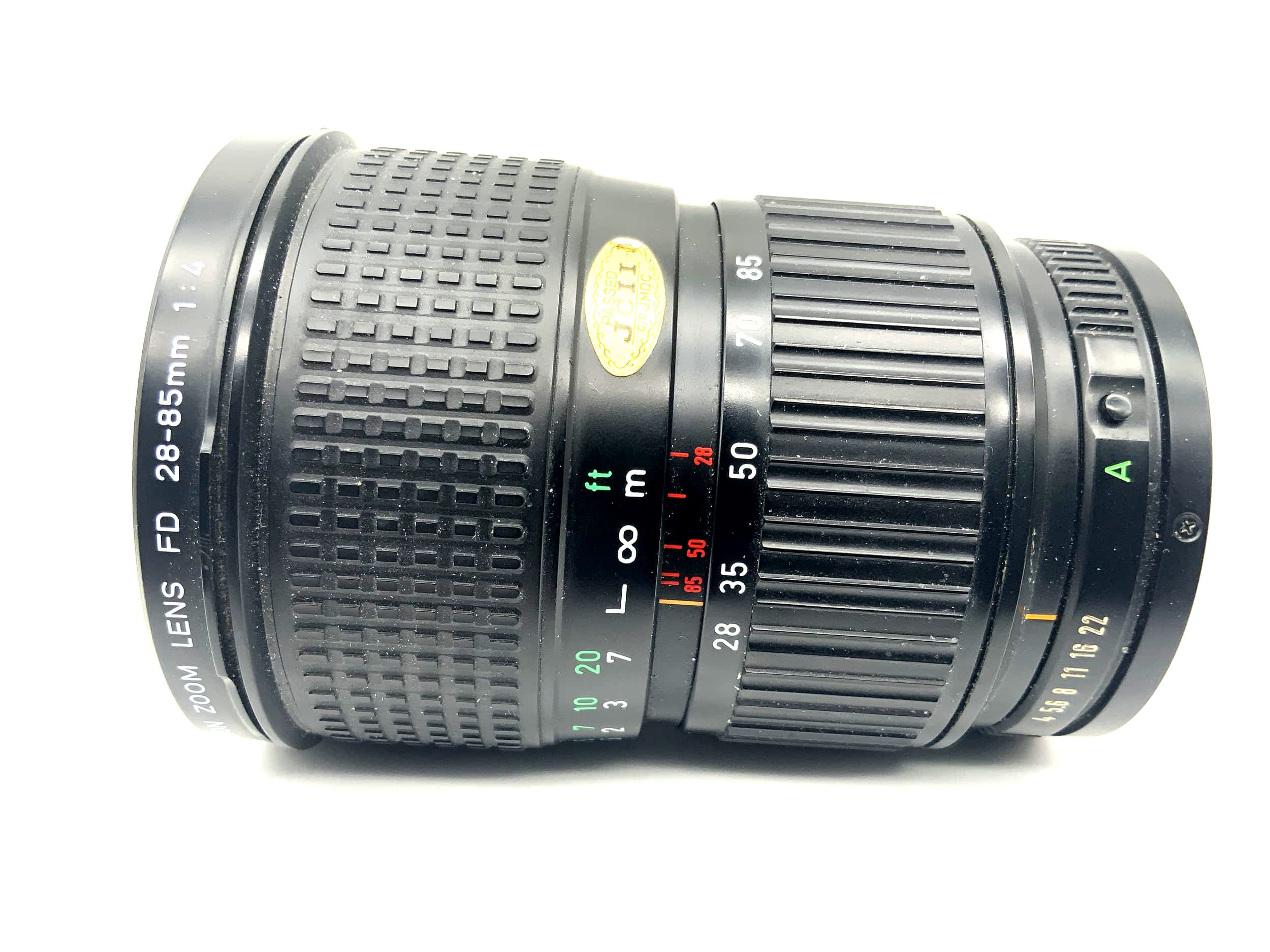 Objectif zoom Canon 28-85 mm 1:4 FD Macro pour appareil photo (Canon FD)