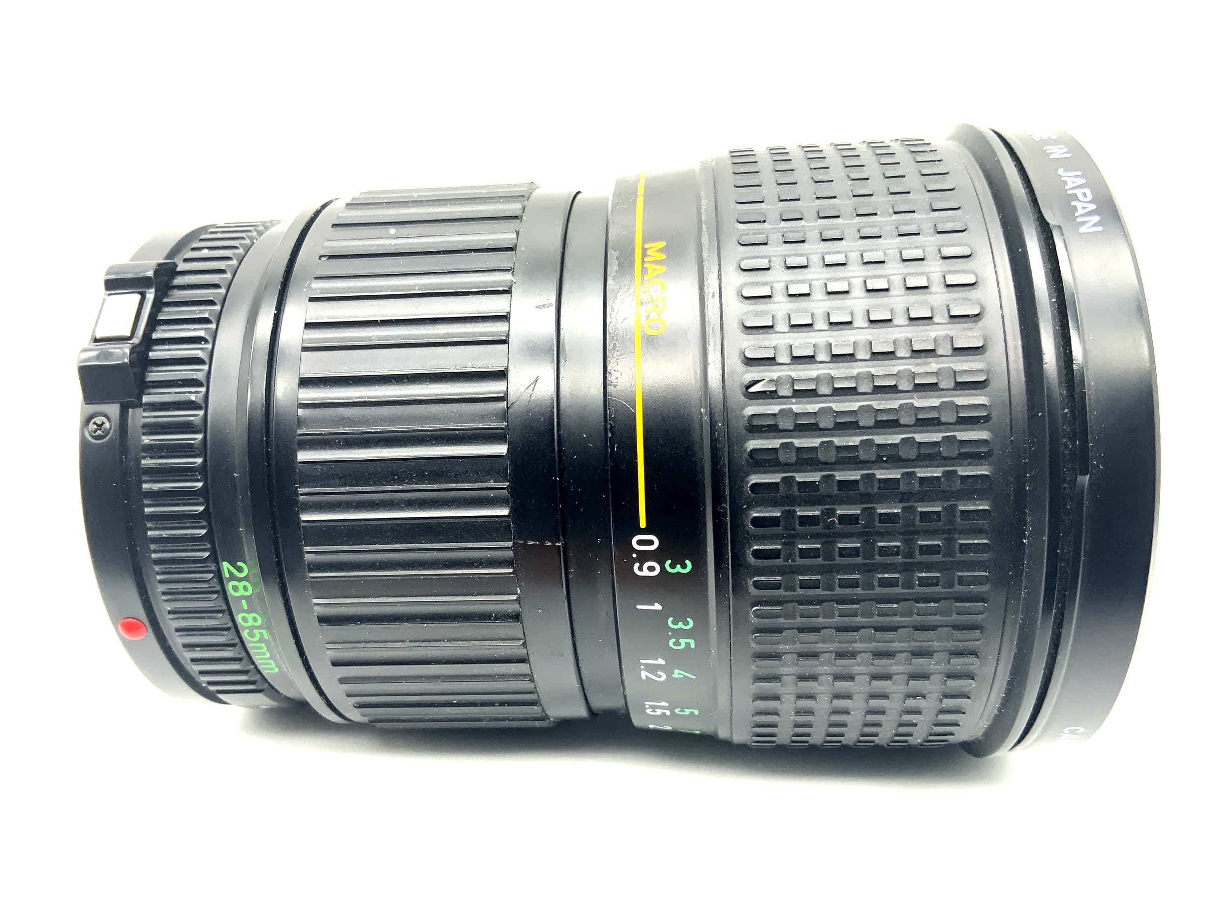 Objectif zoom Canon 28-85 mm 1:4 FD Macro pour appareil photo (Canon FD)