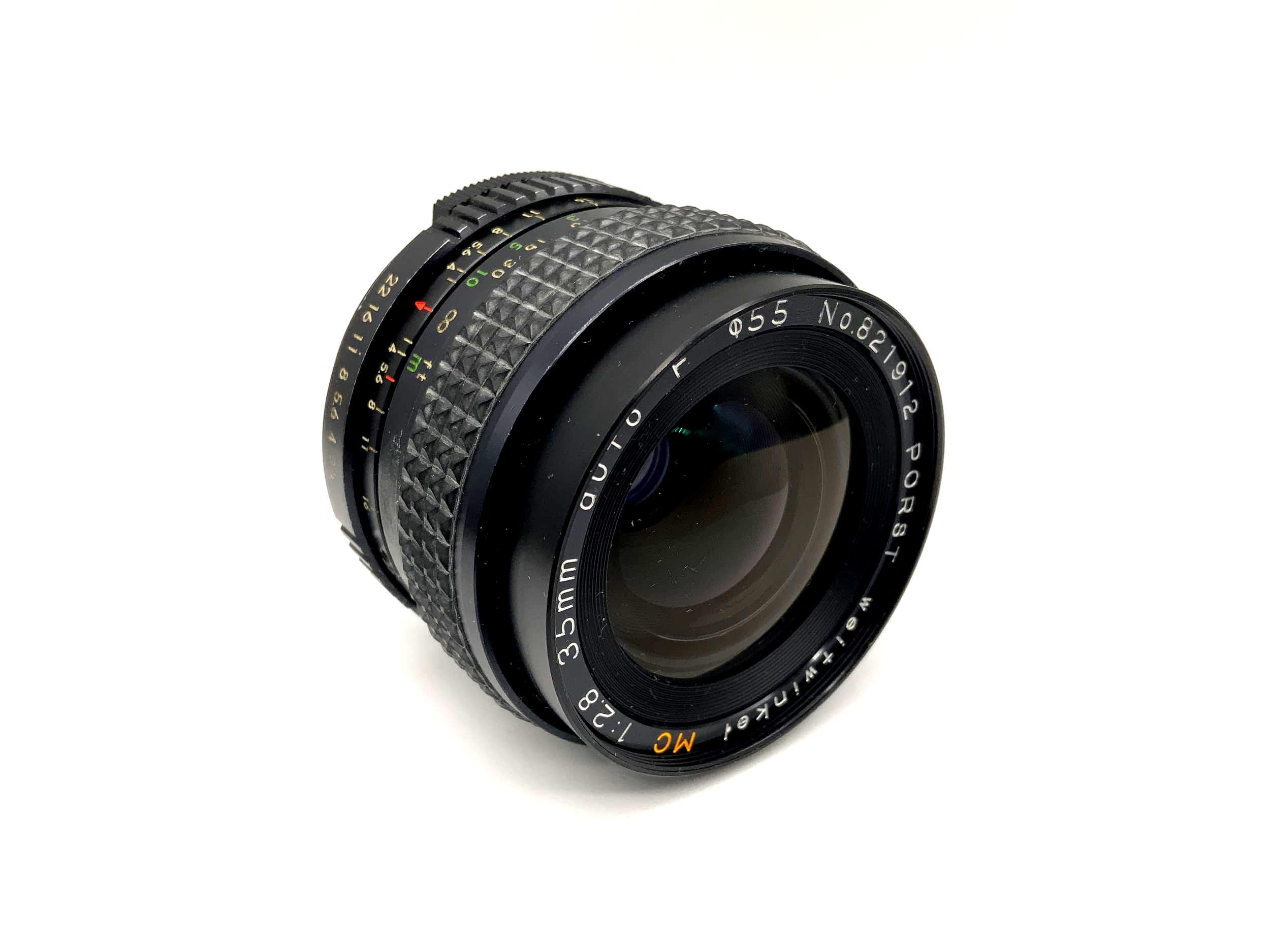Objectif grand angle Porst 35 mm 1:2.8 ww MC auto F (M42)