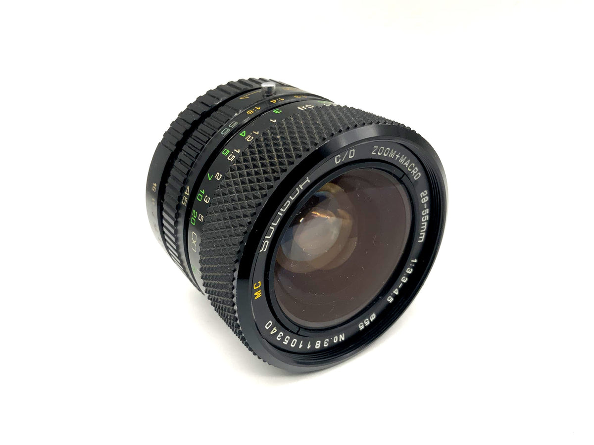 Objectif Soligor 28-55mm 1:3.3-4.5 C/D Zoom+Macro MC pour appareil photo (Pentax K)