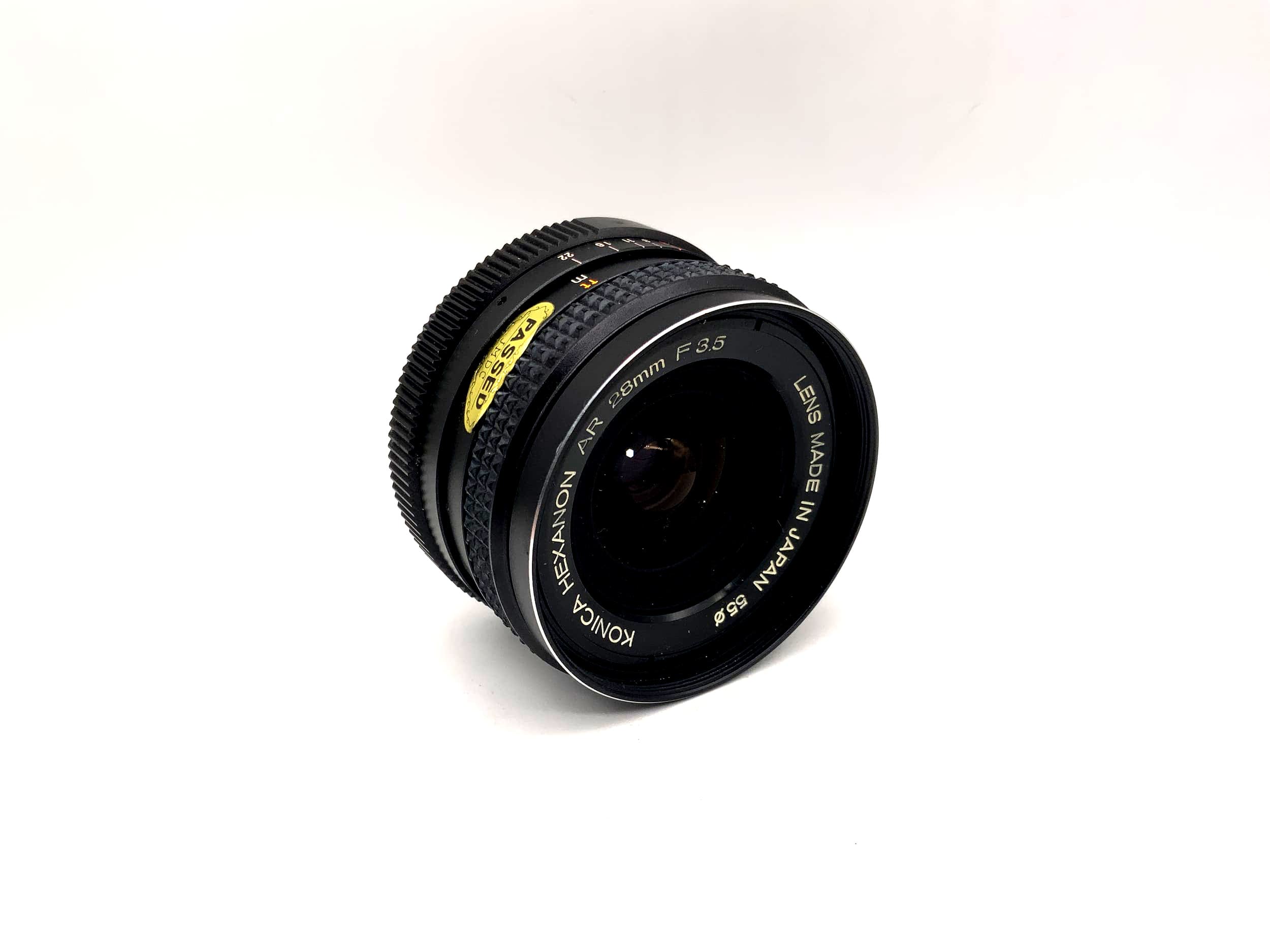 Objectif Konica 28 mm 1:3.5 Hexanon AR pour appareil photo (Konica AR)