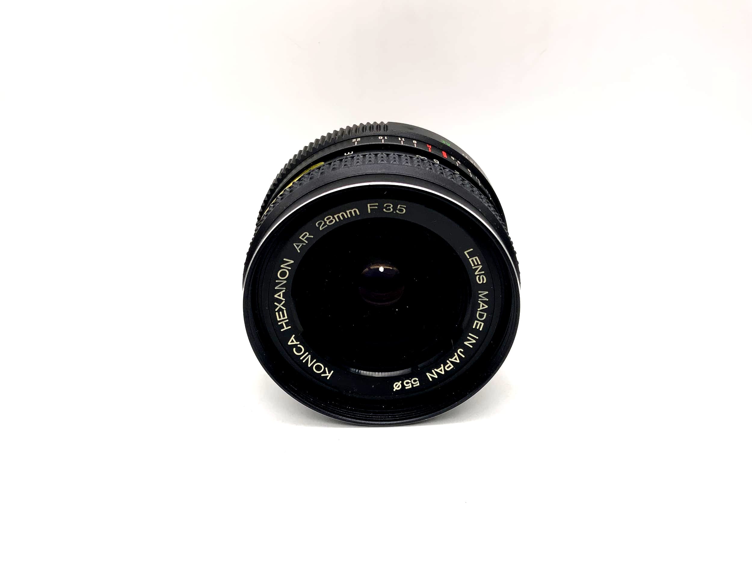 Objectif Konica 28 mm 1:3.5 Hexanon AR pour appareil photo (Konica AR)