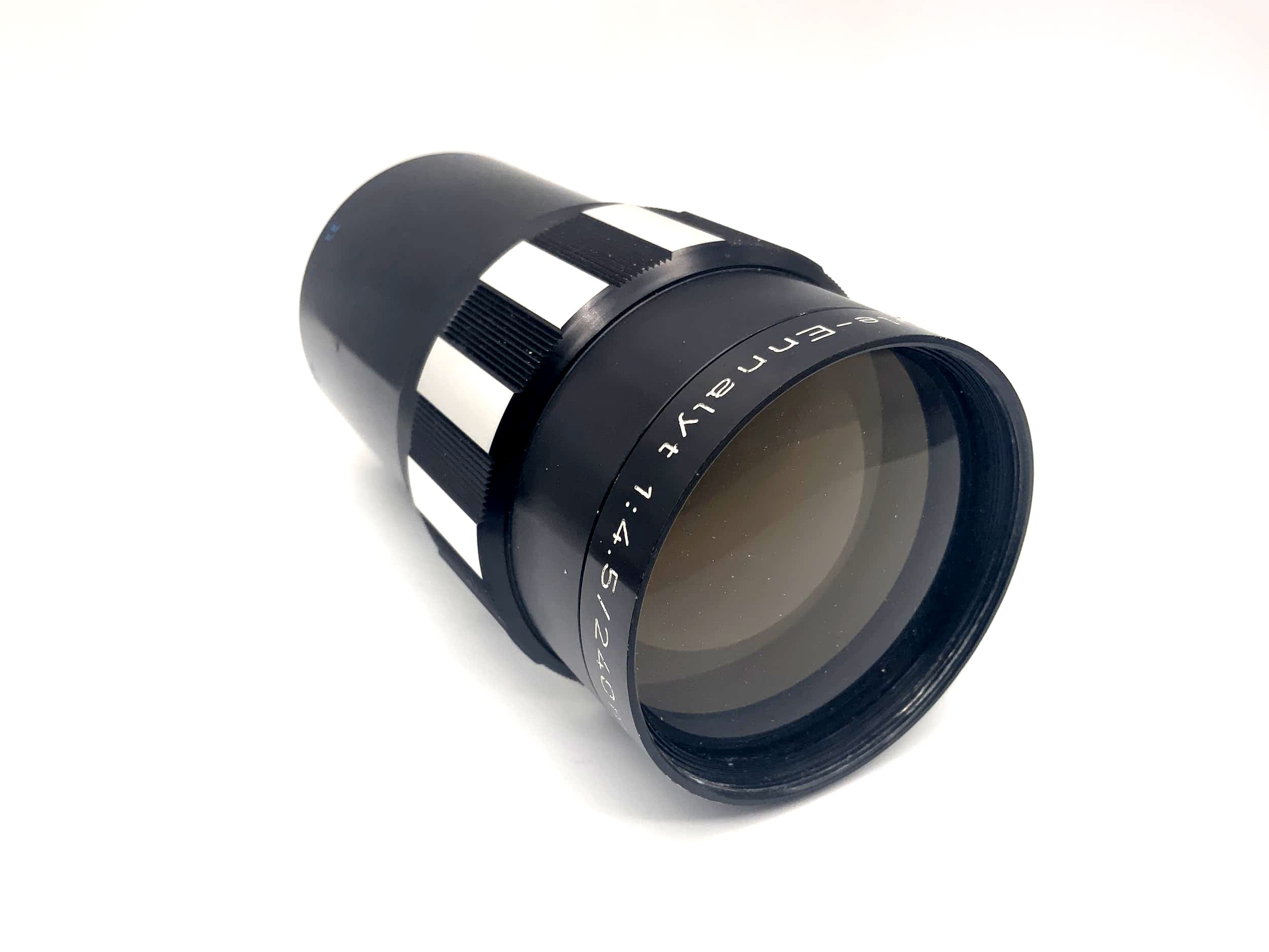 Objectif Enna Munich 240 mm 1:4.5 Tele-Ennalyt Zebra (monture interchangeable Enna)