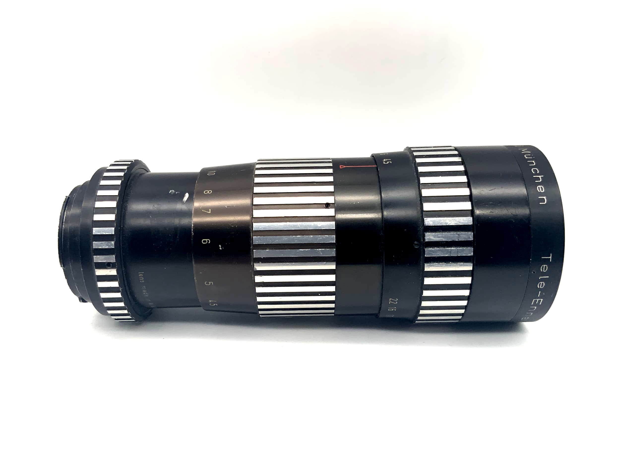 Enna Munich 240mm 1:4.5 Tele-Ennalyt Zebra Camera Lens (Exa)