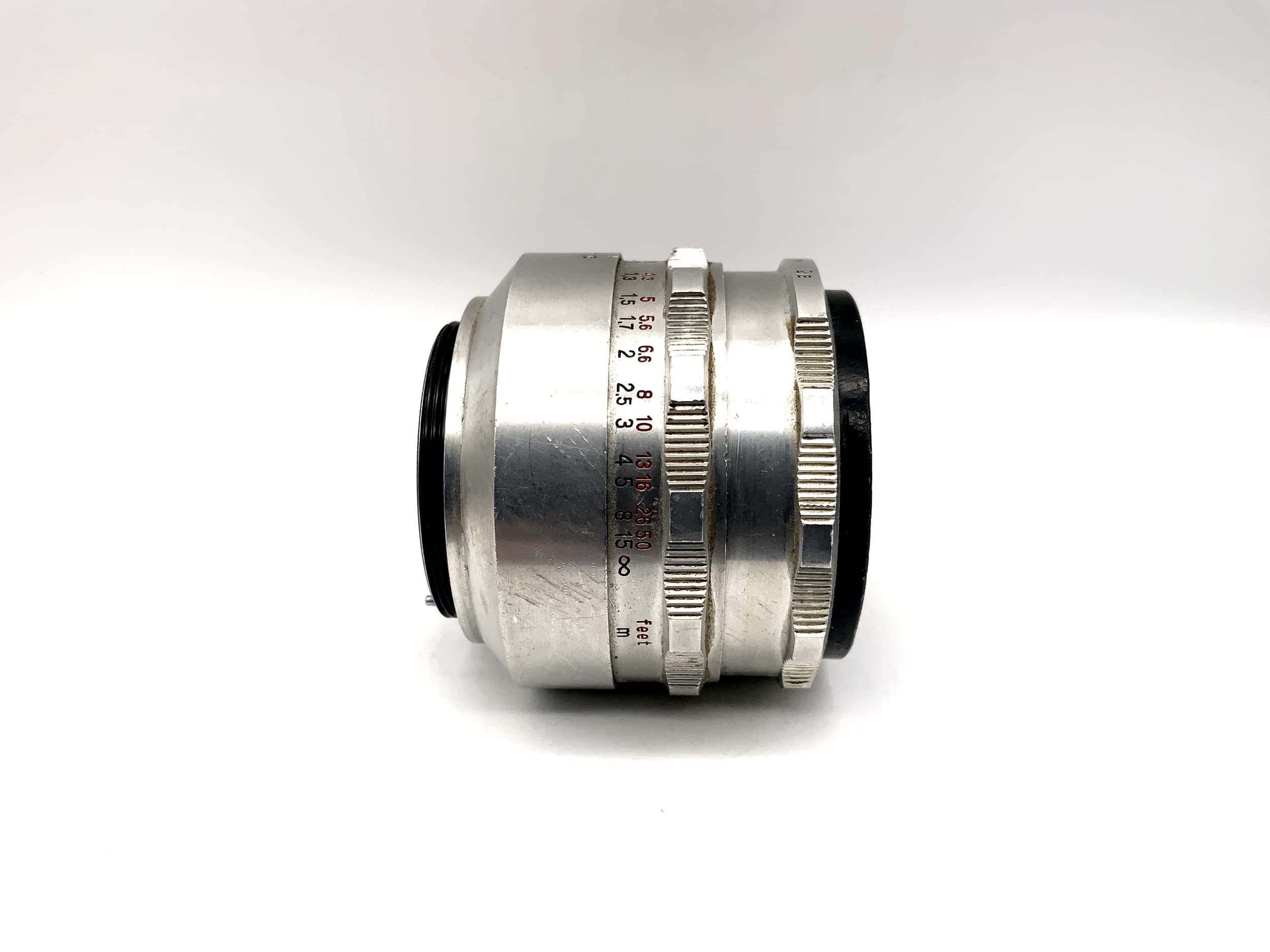 Objectif Carl Zeiss 50 mm 1:2.8 Tessar à 9 lamelles (M42)