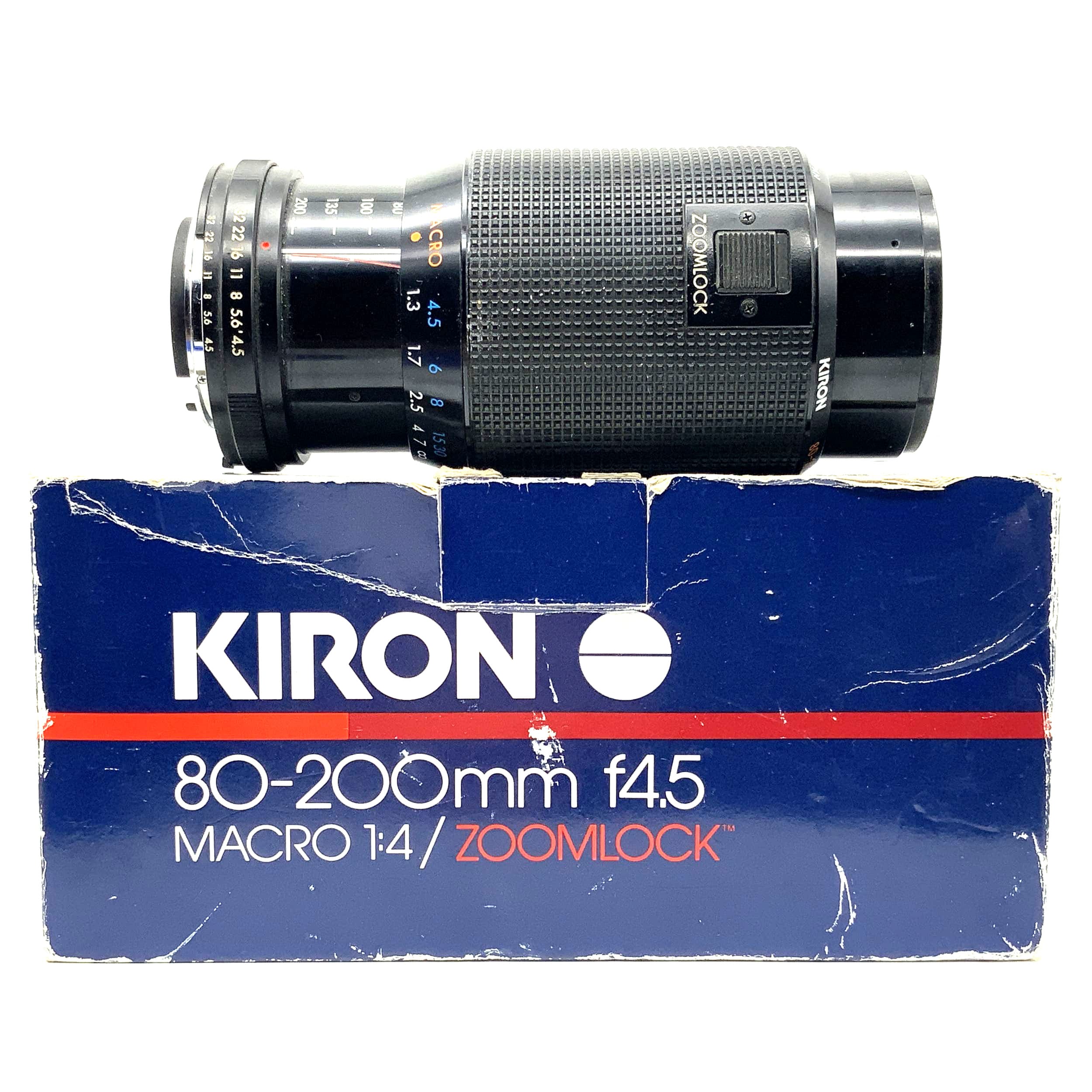 Kiron 80-200mm 1:4-4.5 lens in original packaging Zoomlock AI-S camera lens (Nikon F)