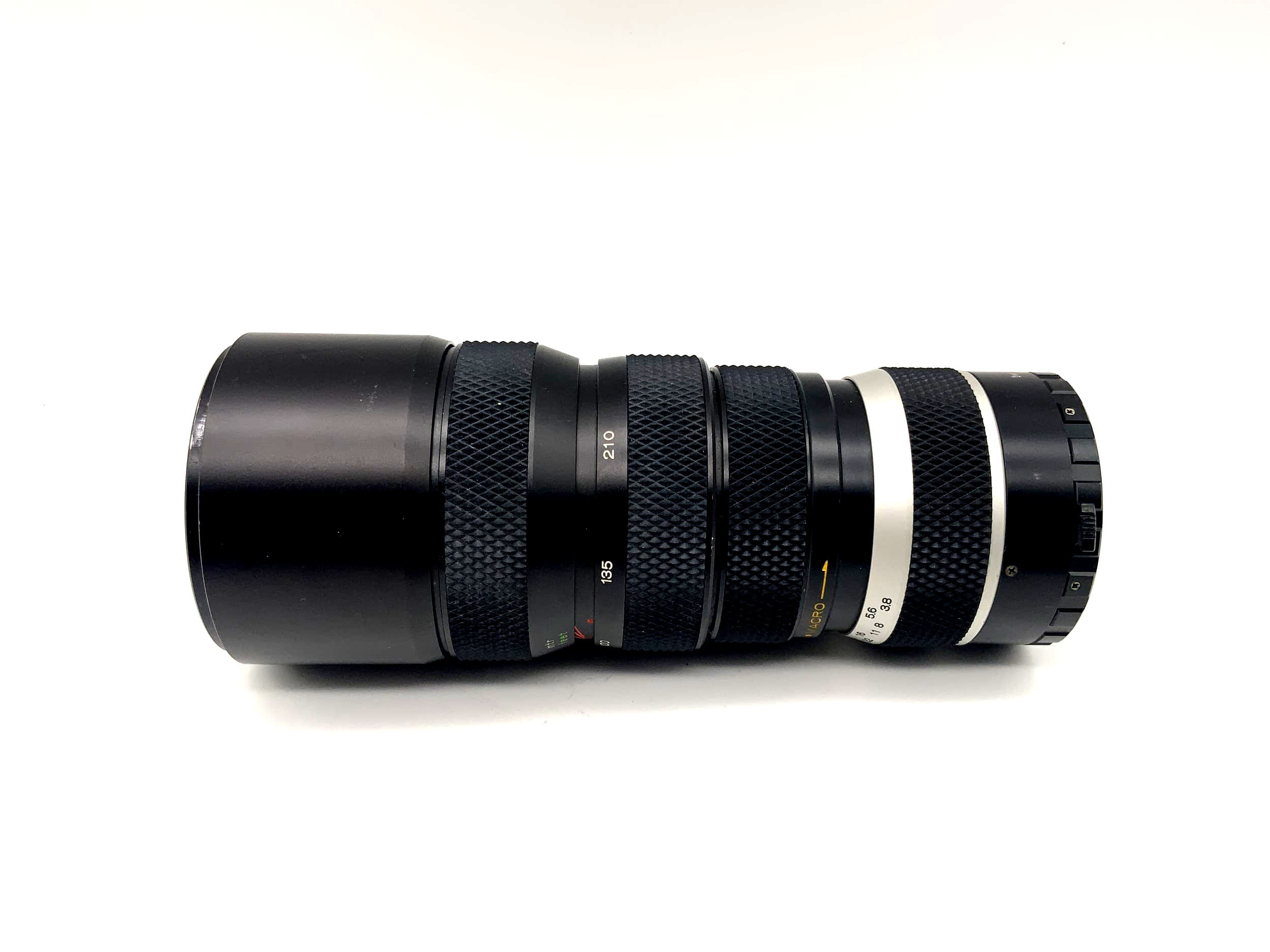Objectif macro Soligor 85-210 mm 1:3.8 pour appareil photo (monture Miranda)
