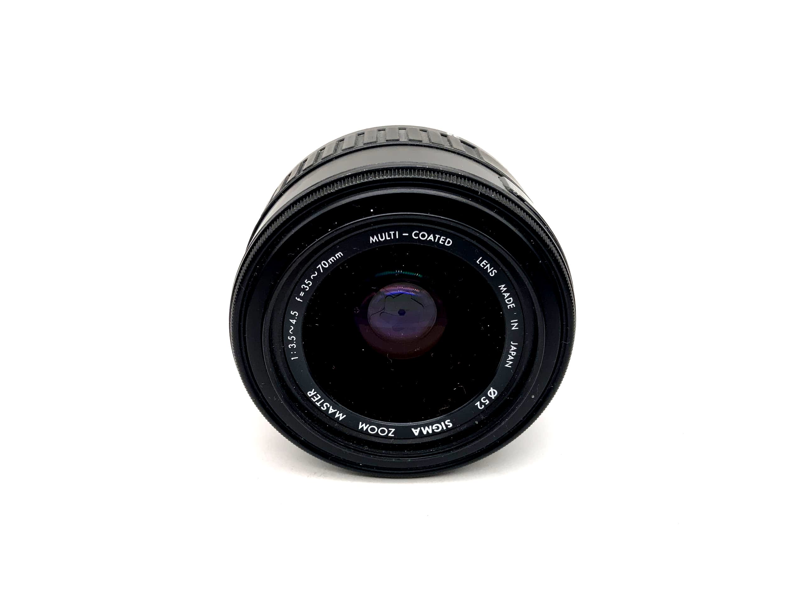 Objectif Sigma 35-70 mm 1:3.5-4.5 Zoom Master Multi-Coated (Minolta AF/Sony A)