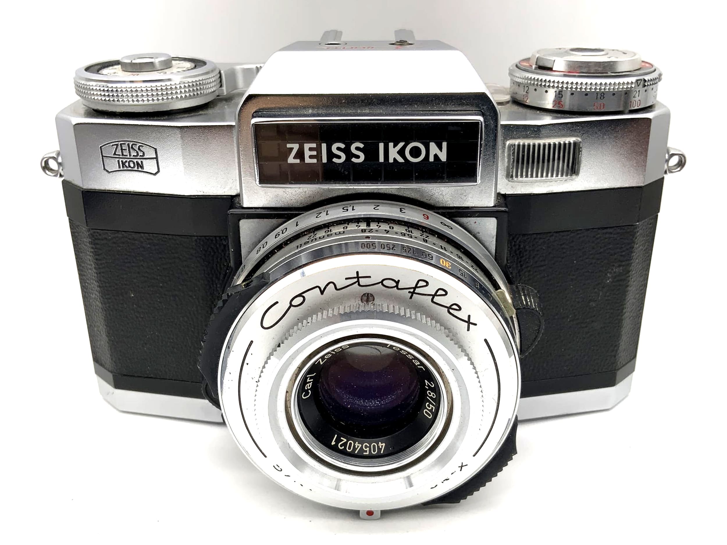 Zeiss Ikon Contaflex B 35mm SLR Tessar 2.8/50 Synchro Compur-X Body Beli defective!