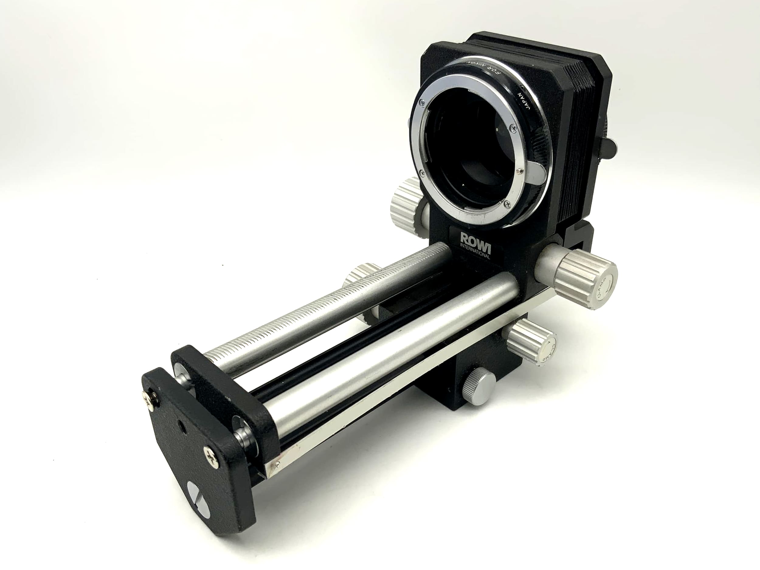 Rowi bellows unit, black, 160mm, with focusing rail (Nikon F)
