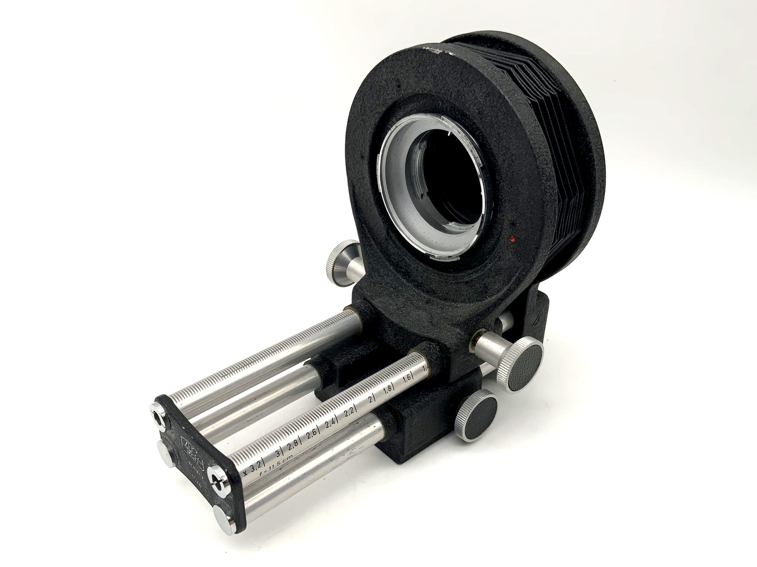 Zeiss Ikon bellows unit black with focusing rail (Contax RF)