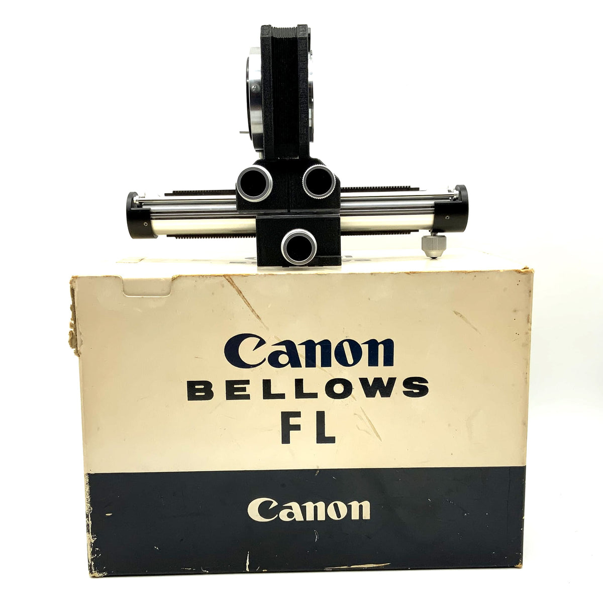 Soufflet noir Canon Bellows FL, extension progressive, avec emballage d'origine (Canon FD)