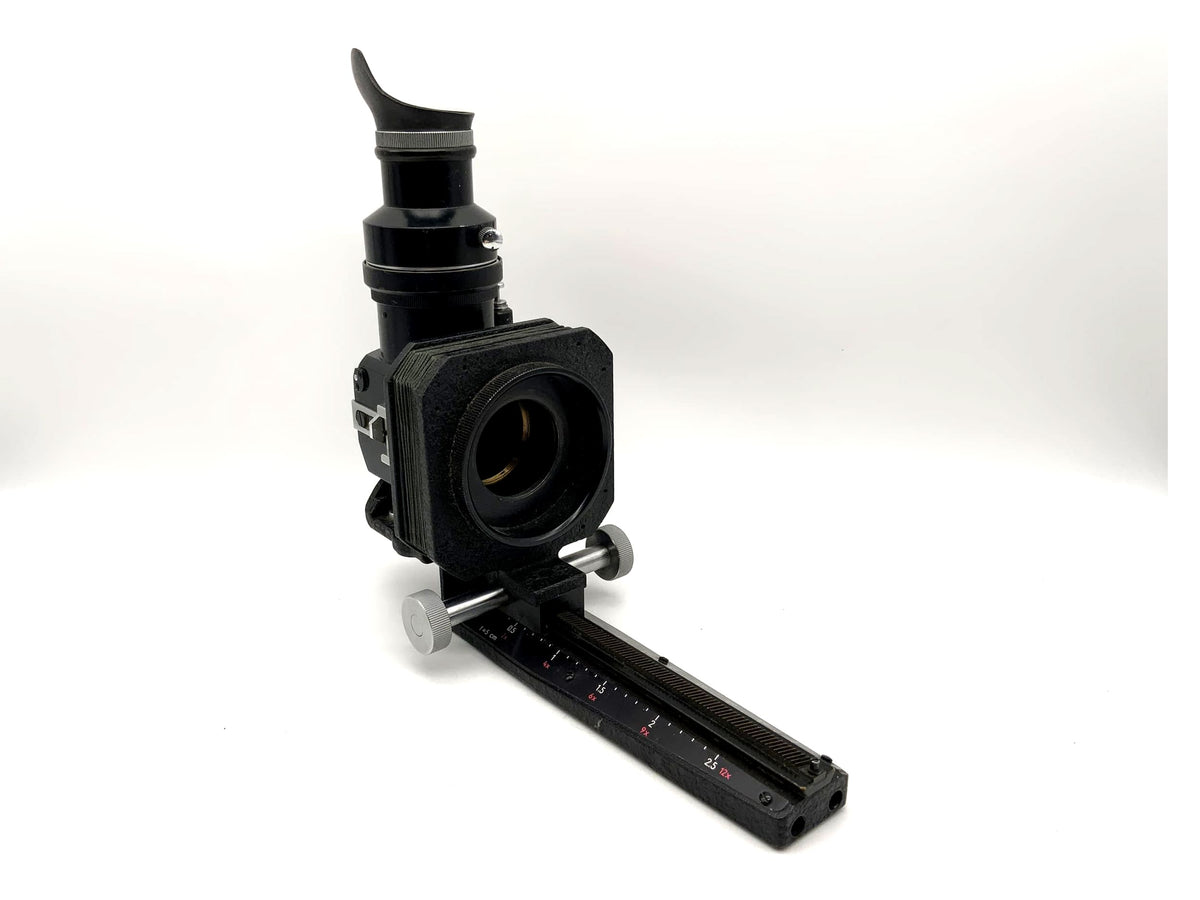 Soufflet Leitz noir avec boîtier de miroir Visoflex I noir (M39)