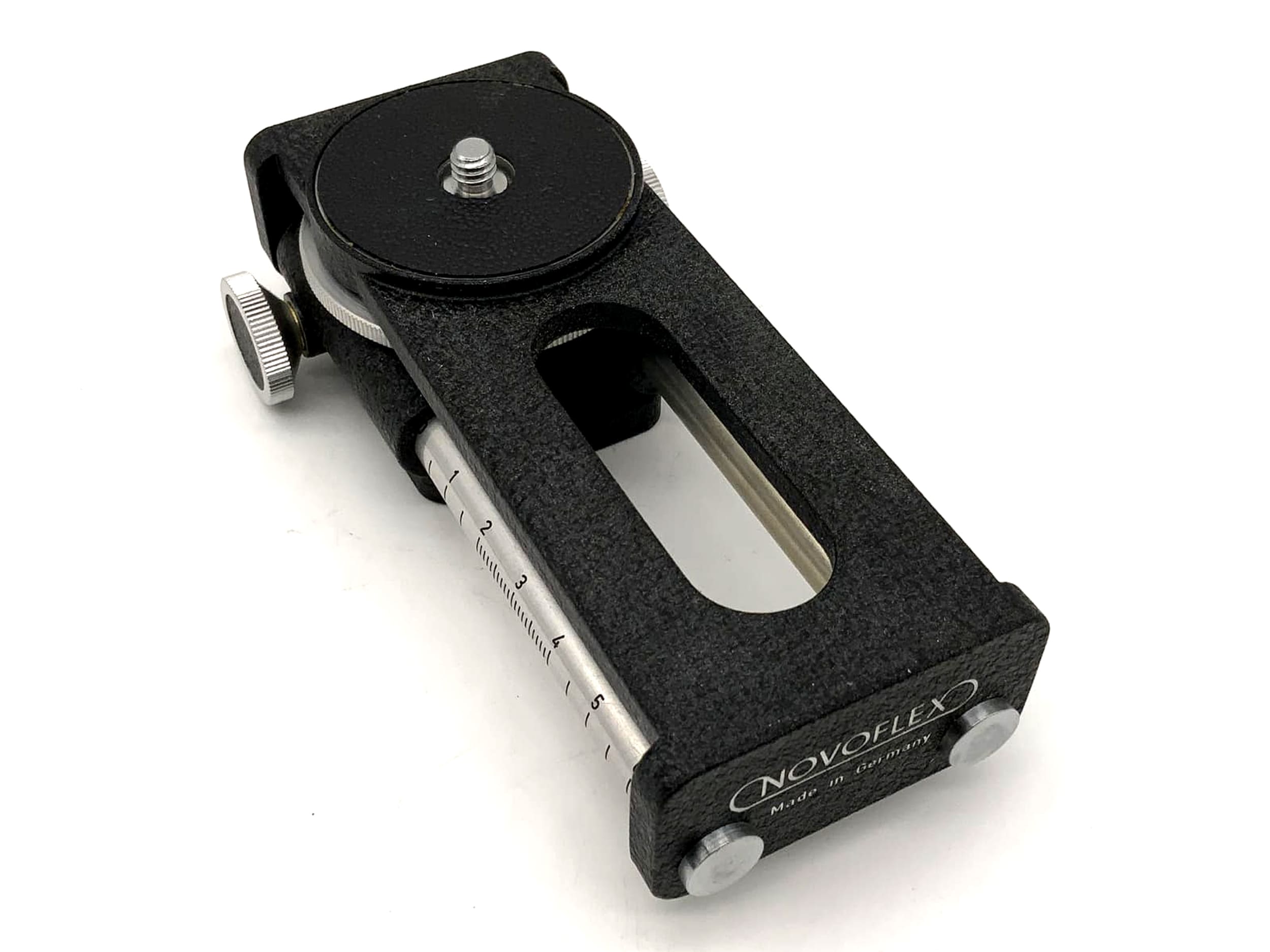 Rail de mise au point noir Novoflex Castel, support de mise au point macro