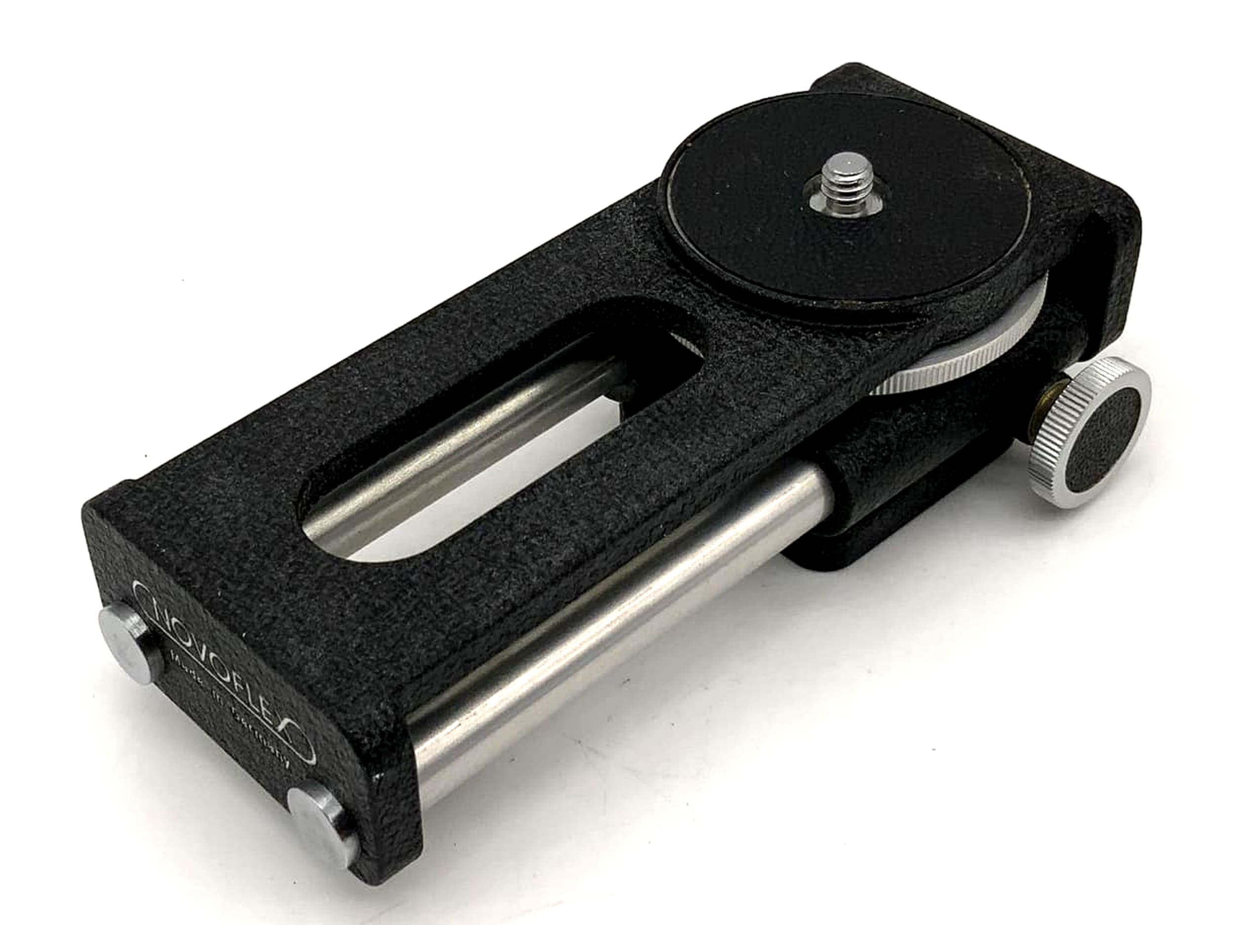 Rail de mise au point noir Novoflex Castel, support de mise au point macro