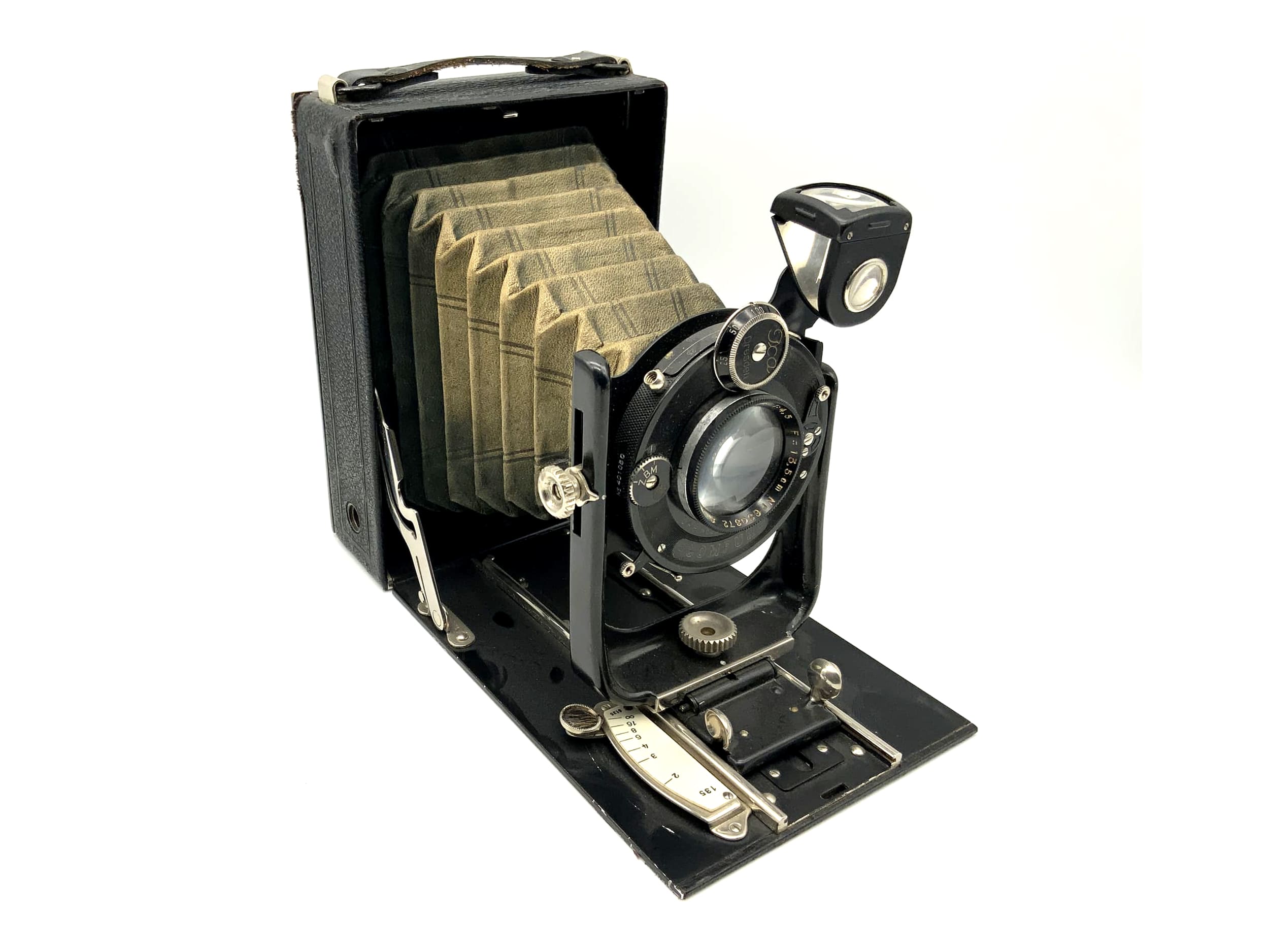 Appareil photo à plaques Ica Dresden Volta 146/1 avec objectif Novar Anastigmat 1:4,5 F=13,5 cm Compur
