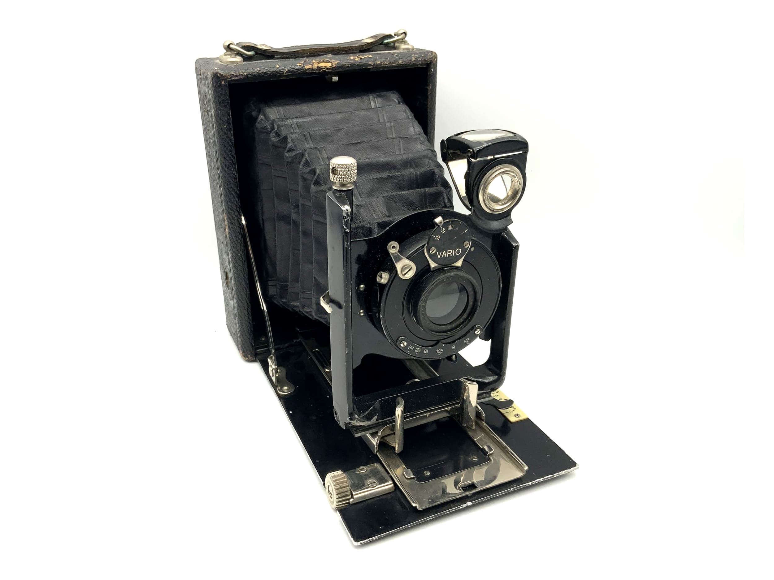 Appareil photo à plaques avec objectif analogique Melior Anastigmat 1:6.8 F135mm Vario