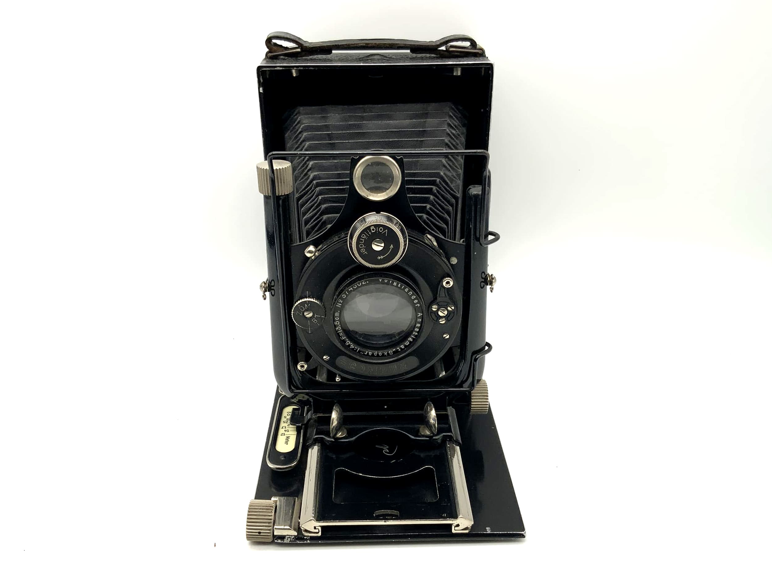 Caméra à plaque Voigtländer Avus avec Anastigmat Skopar 1:4,5 F=13,5cm Compur