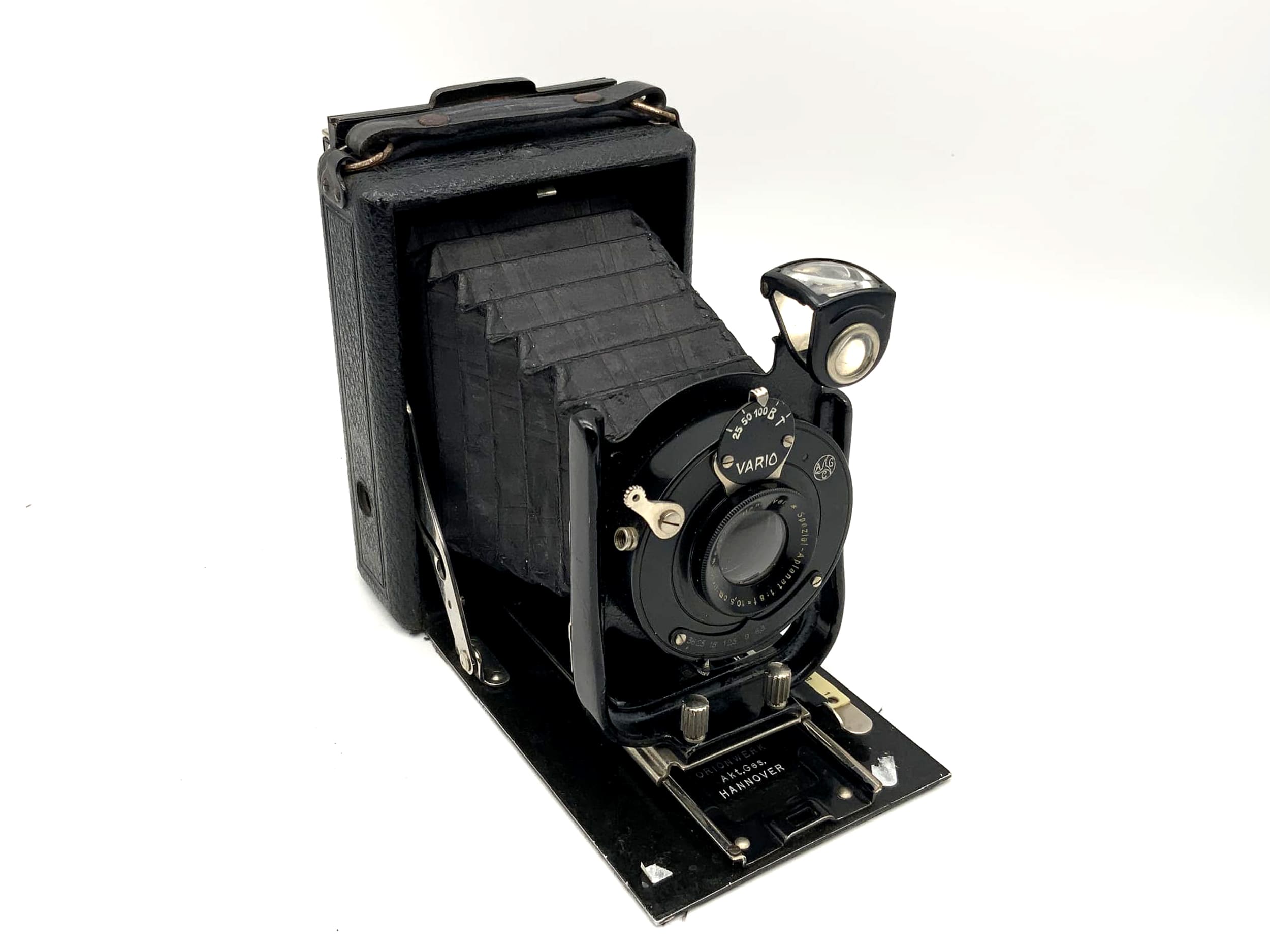 Appareil photo à plaque Orion avec aplanat spécial 1:8 f=10,5cm Vario analogique