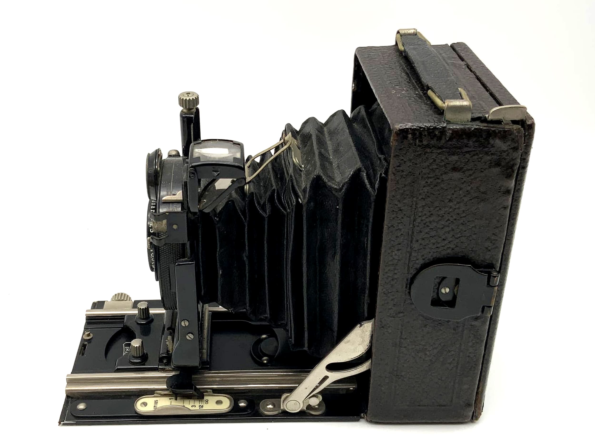 Appareil photo à plaques Zeiss Ikon Ica Trona 110 avec objectif Carl Zeiss Tessar 1:4,5/10,5 cm Compur