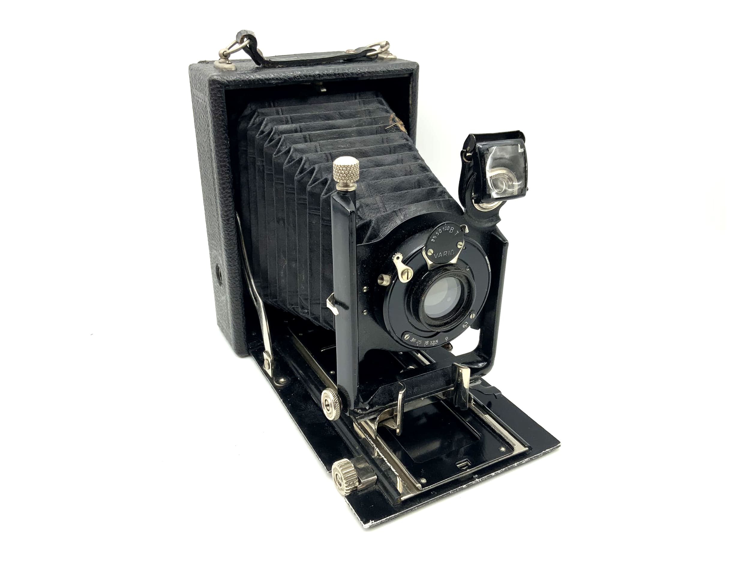 Appareil photo à plaques H. Bauer &amp; Sons avec objectif Vario double Anastigmat Splendar 1:6.8 F=135 mm
