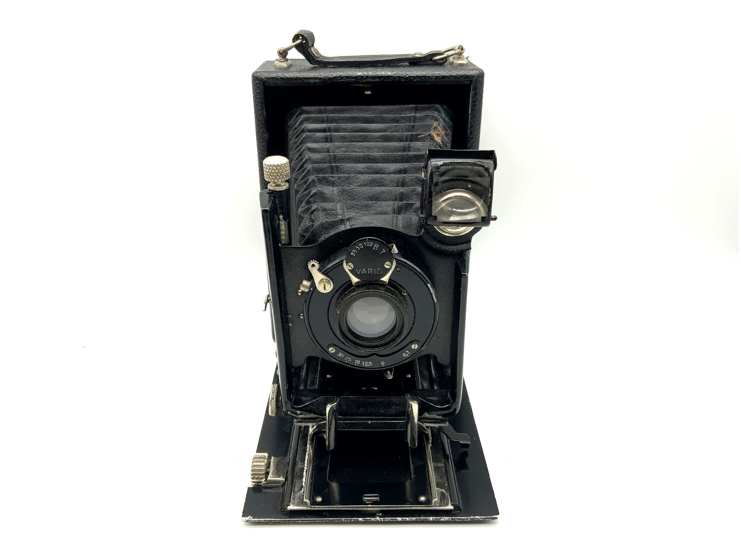 H. Bauer &amp; Sons plate camera with double Anastigmat Splendar 1:6.8 F=135mm Vario lens
