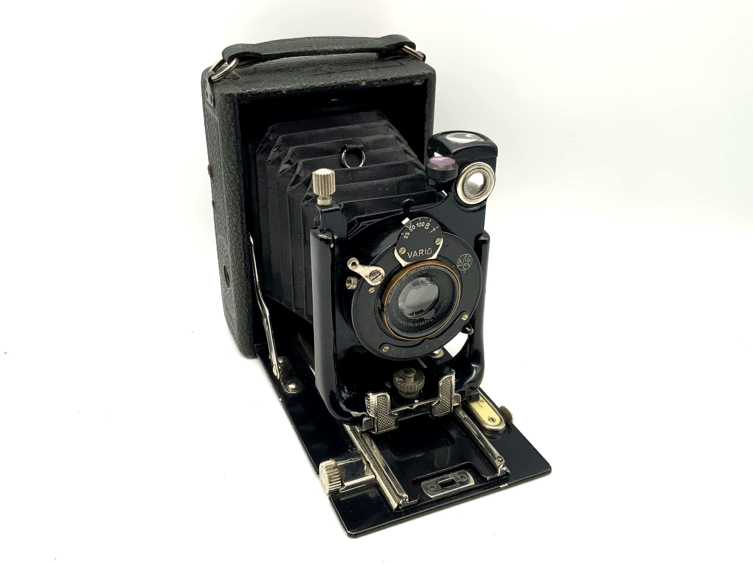 CHR. FR. Winter Sohn, appareil photo à plaques avec objectif Steinheil Unofocal 1:6,8 F=10,5 cm Vario