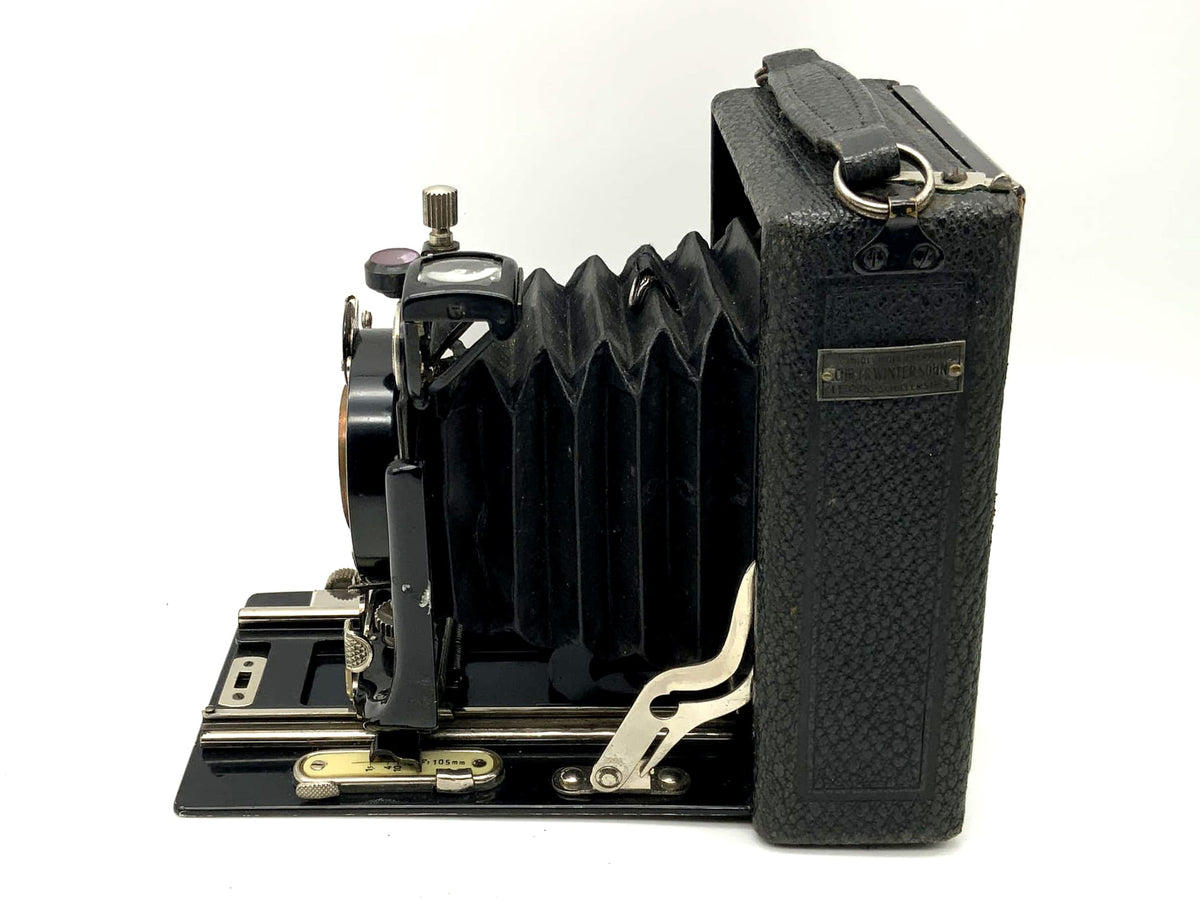 CHR. FR. Winter Sohn, appareil photo à plaques avec objectif Steinheil Unofocal 1:6,8 F=10,5 cm Vario