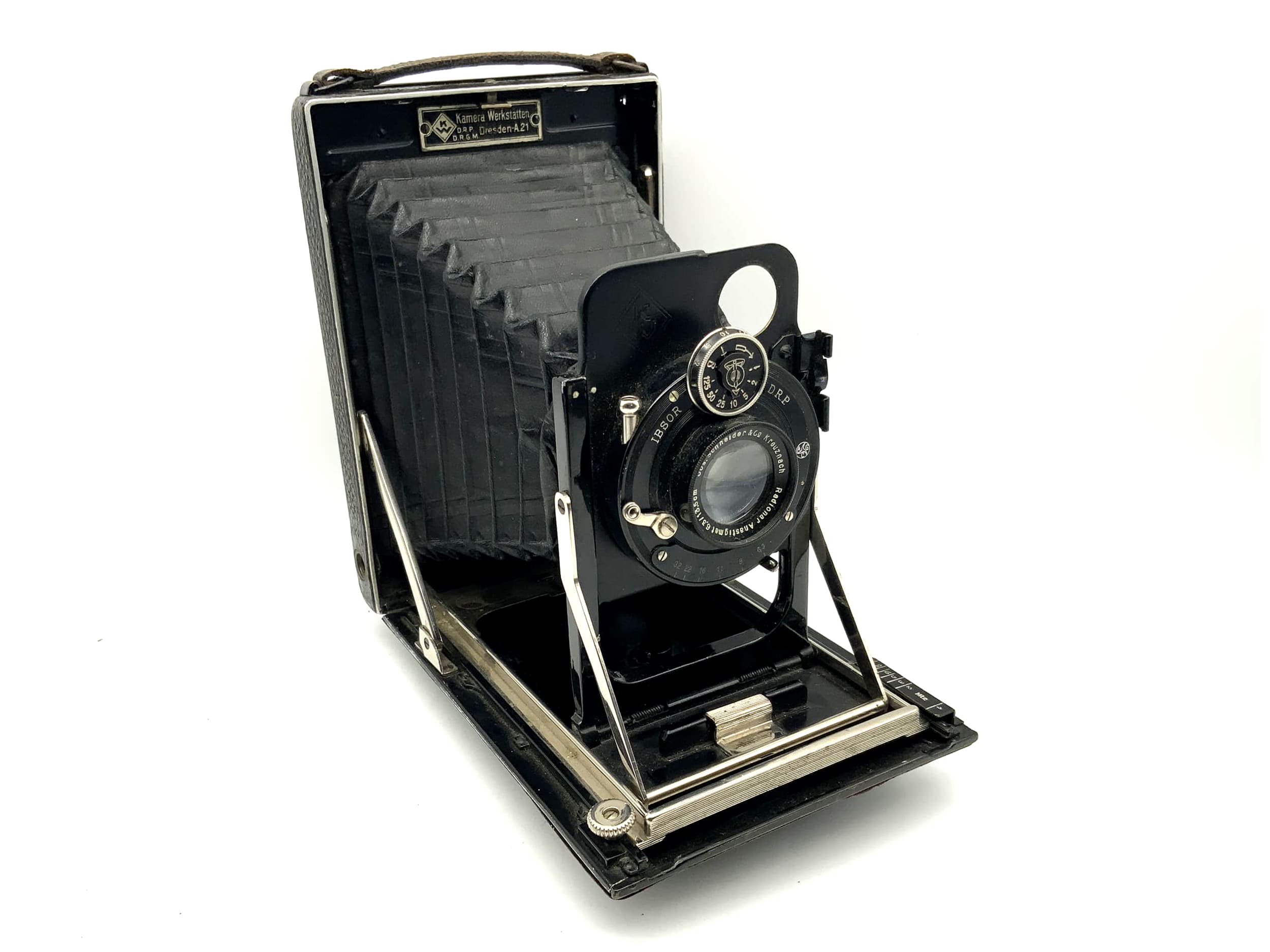 Boîtier breveté KW pour appareil photo Radionar 6.3/13.5cm avec film en rouleau breveté Rollex
