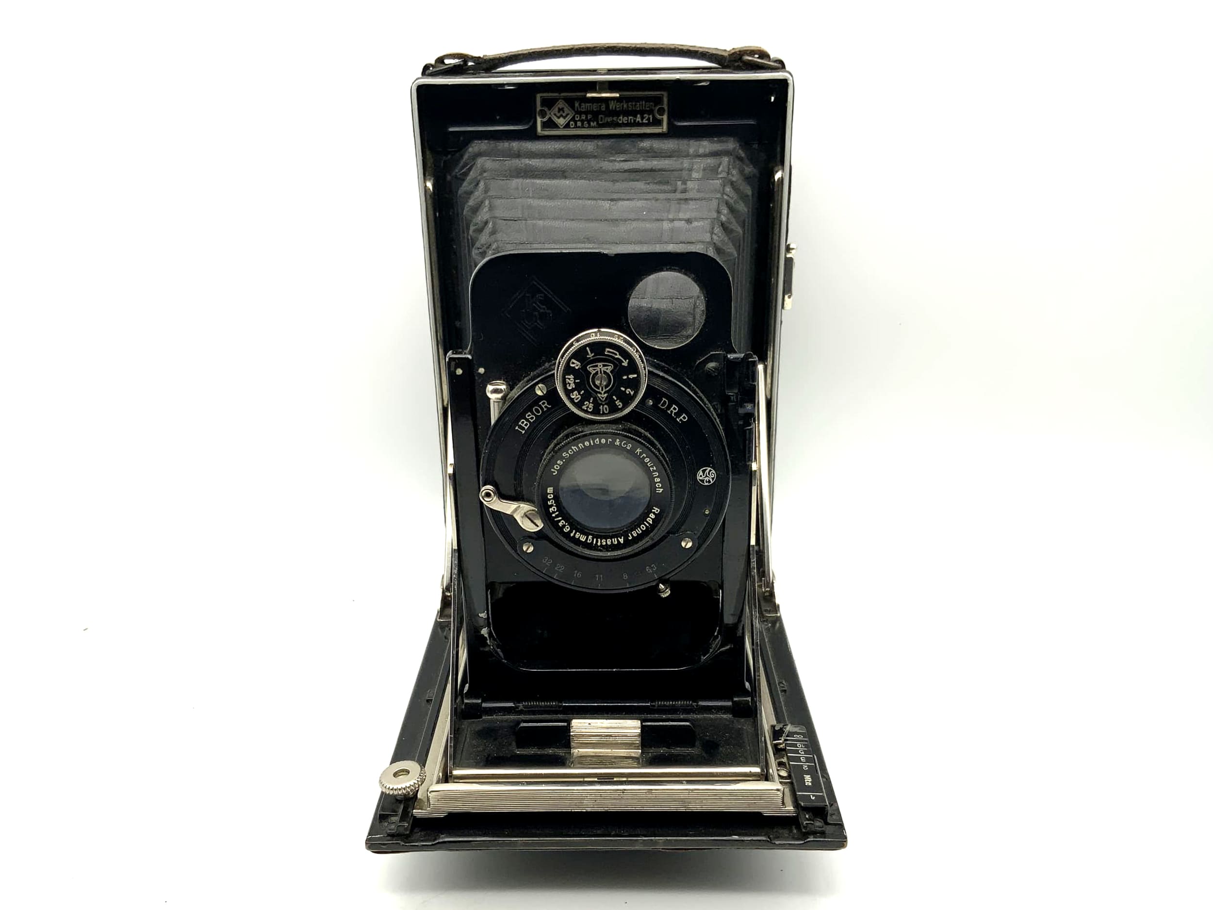 Boîtier breveté KW pour appareil photo Radionar 6.3/13.5cm avec film en rouleau breveté Rollex