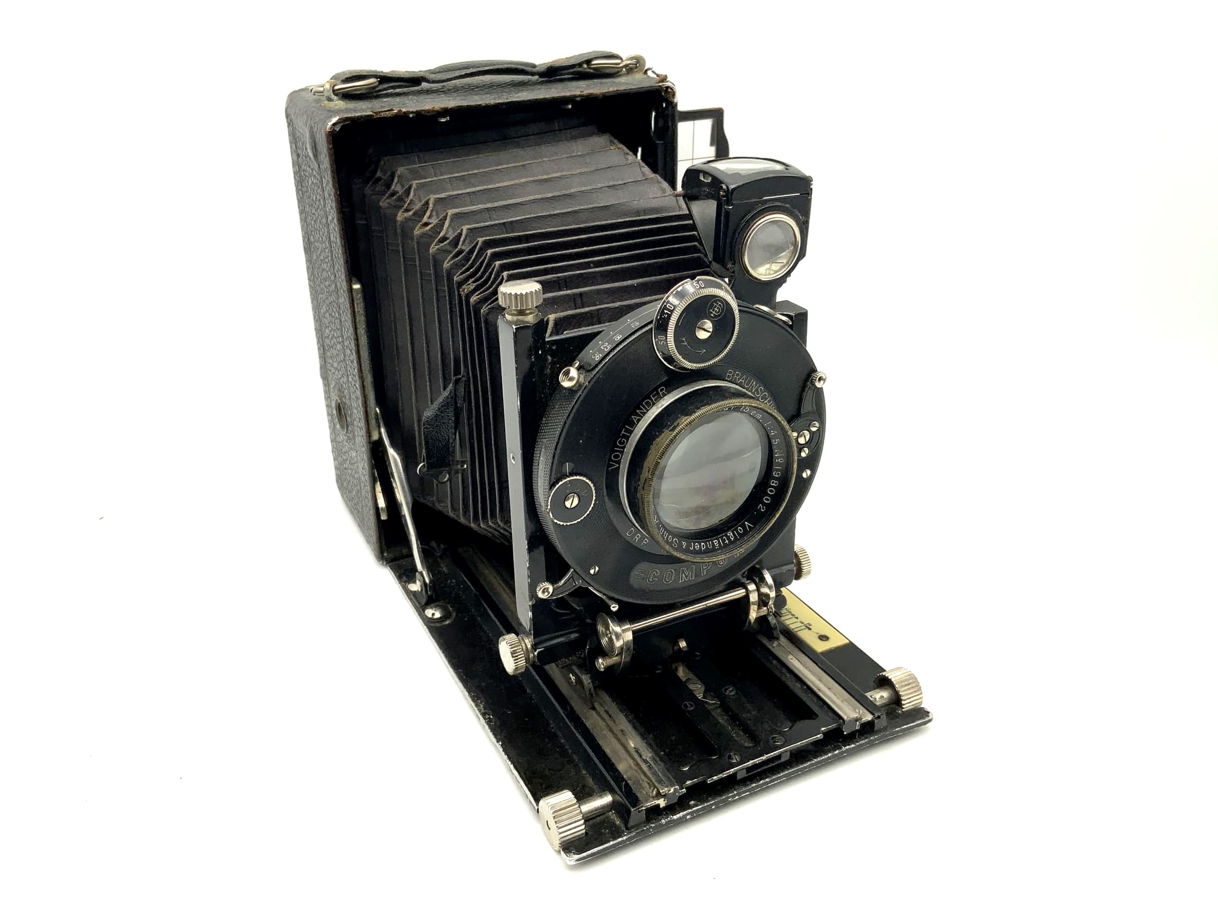 Caméra à plaque Voigtländer Bergheil avec caméra analogique Heliar 15 cm 1:4,5