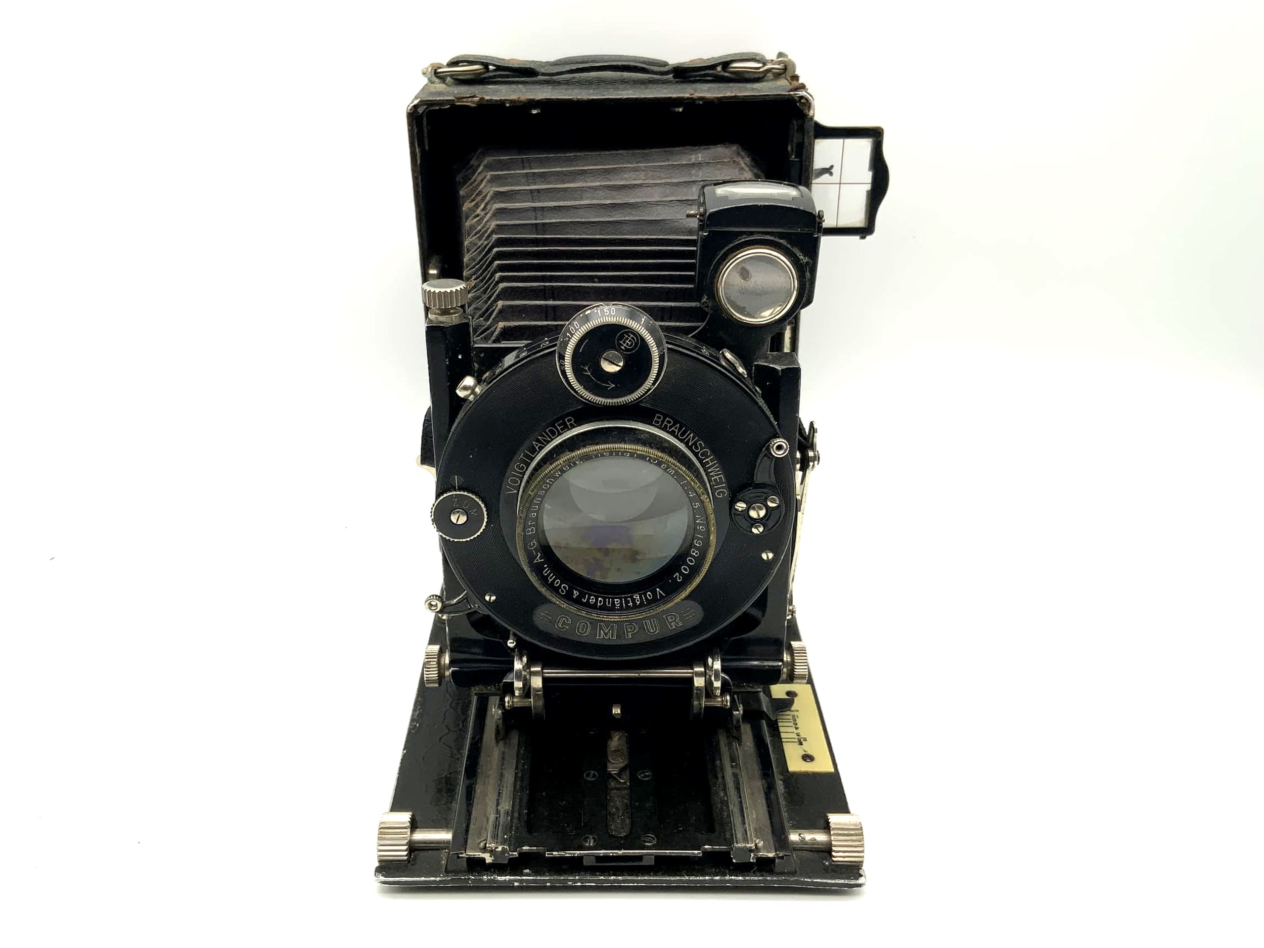 Caméra à plaque Voigtländer Bergheil avec caméra analogique Heliar 15 cm 1:4,5