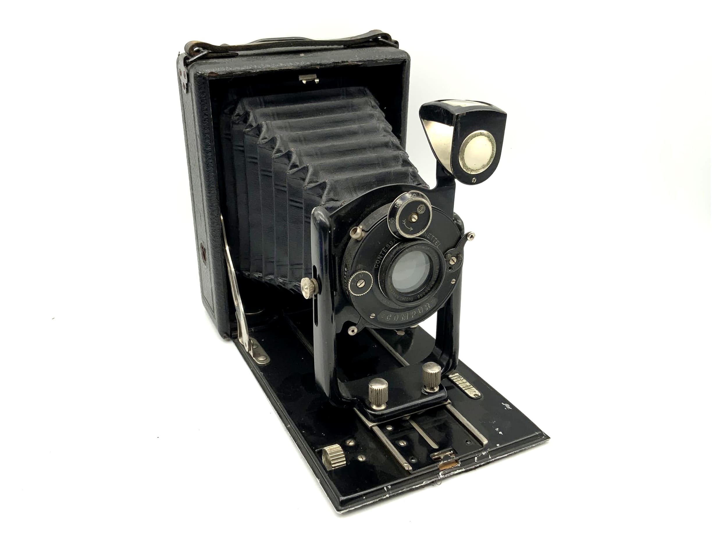 Appareil photo à plaques Onito de la comtesse Nettel avec objectif Citonar 1:6,3 f=13,5 cm Compur