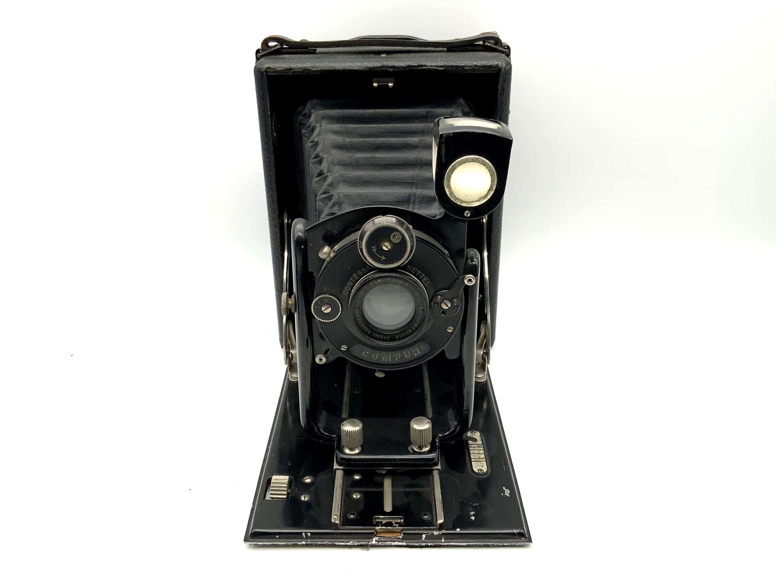 Appareil photo à plaques Onito de la comtesse Nettel avec objectif Citonar 1:6,3 f=13,5 cm Compur