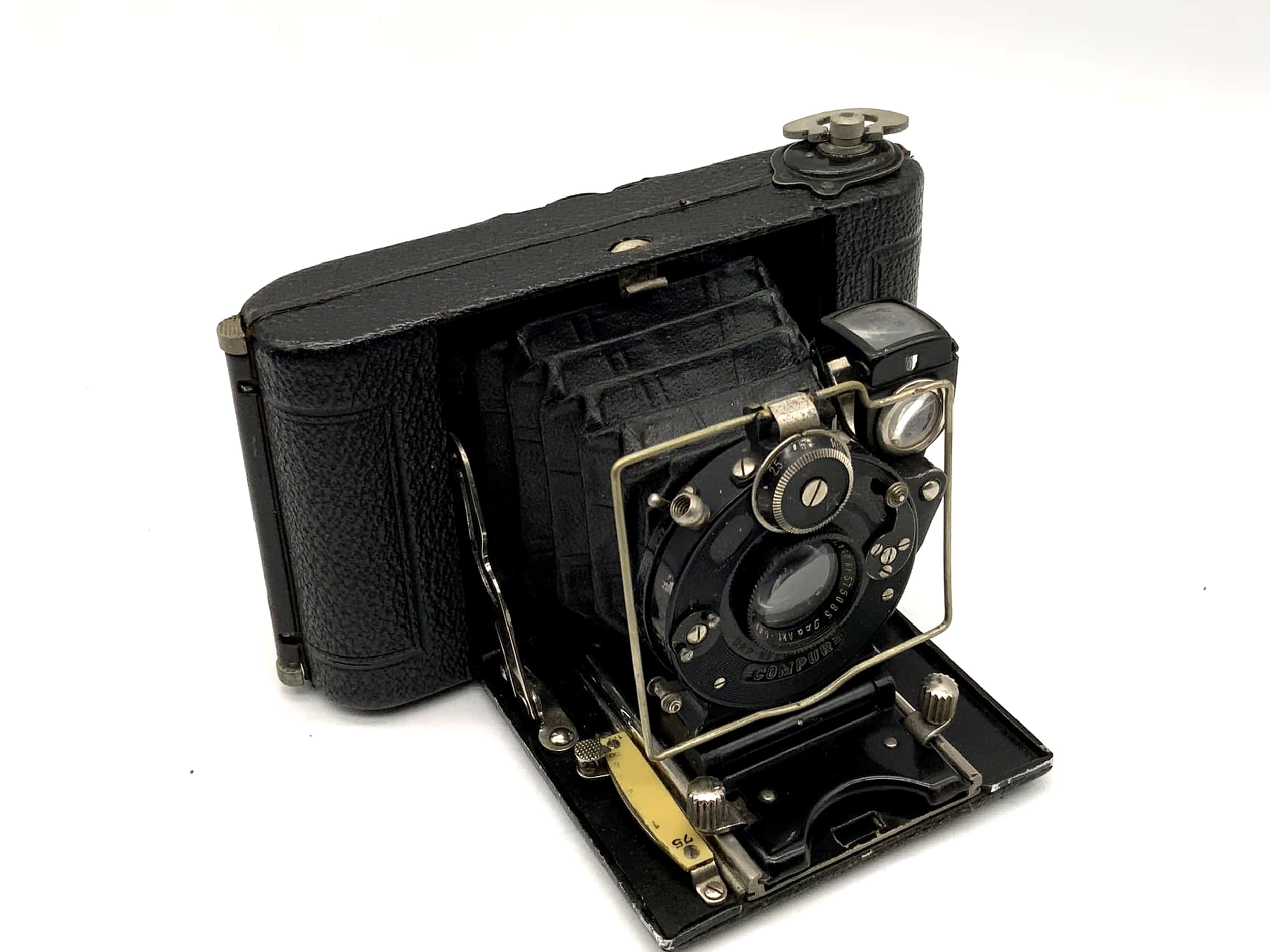 Appareil photo pliant Ica Icarette avec objectif Dominar 1:4.5 F=7.5cm Compur 6x6 analogique