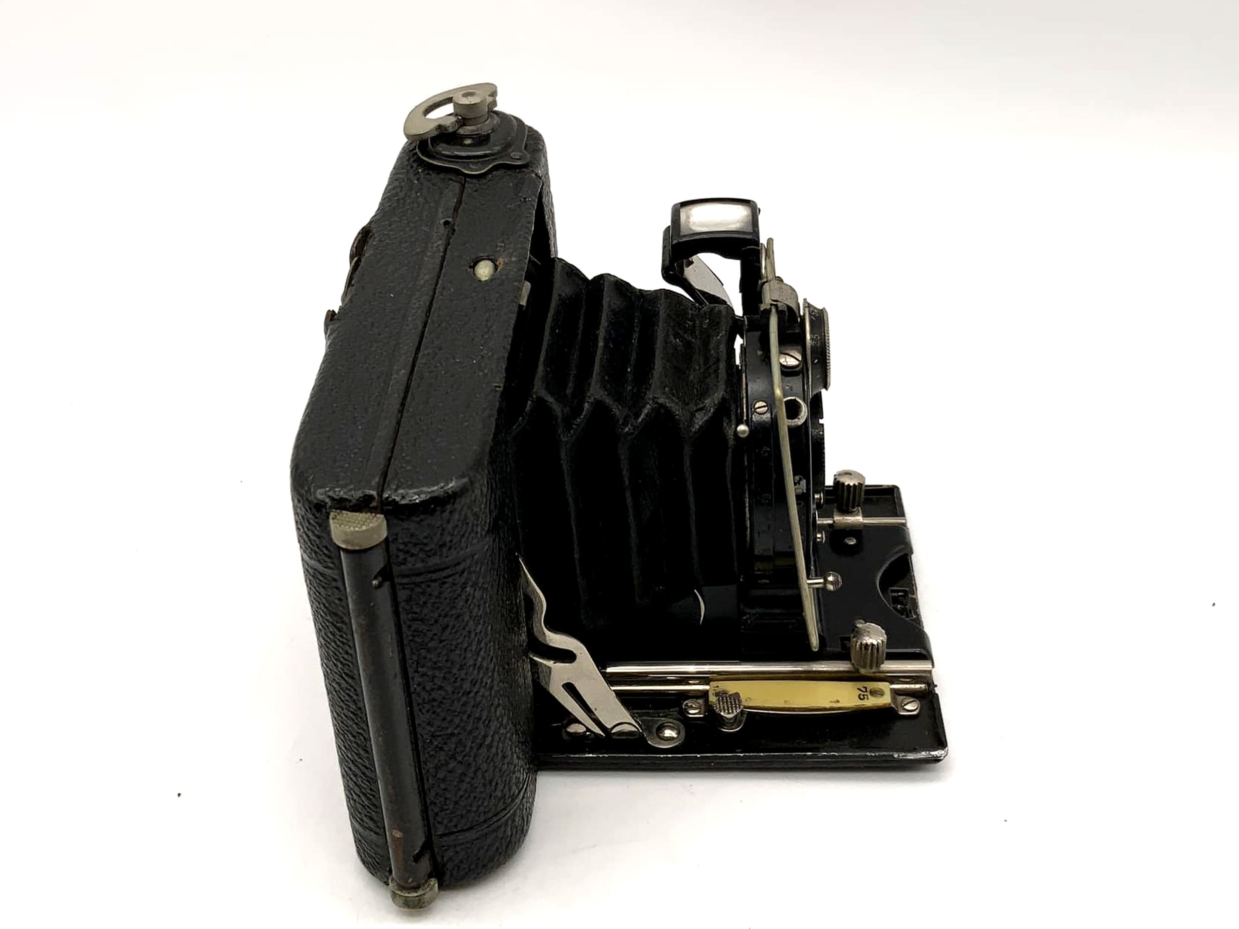 Appareil photo pliant Ica Icarette avec objectif Dominar 1:4.5 F=7.5cm Compur 6x6 analogique