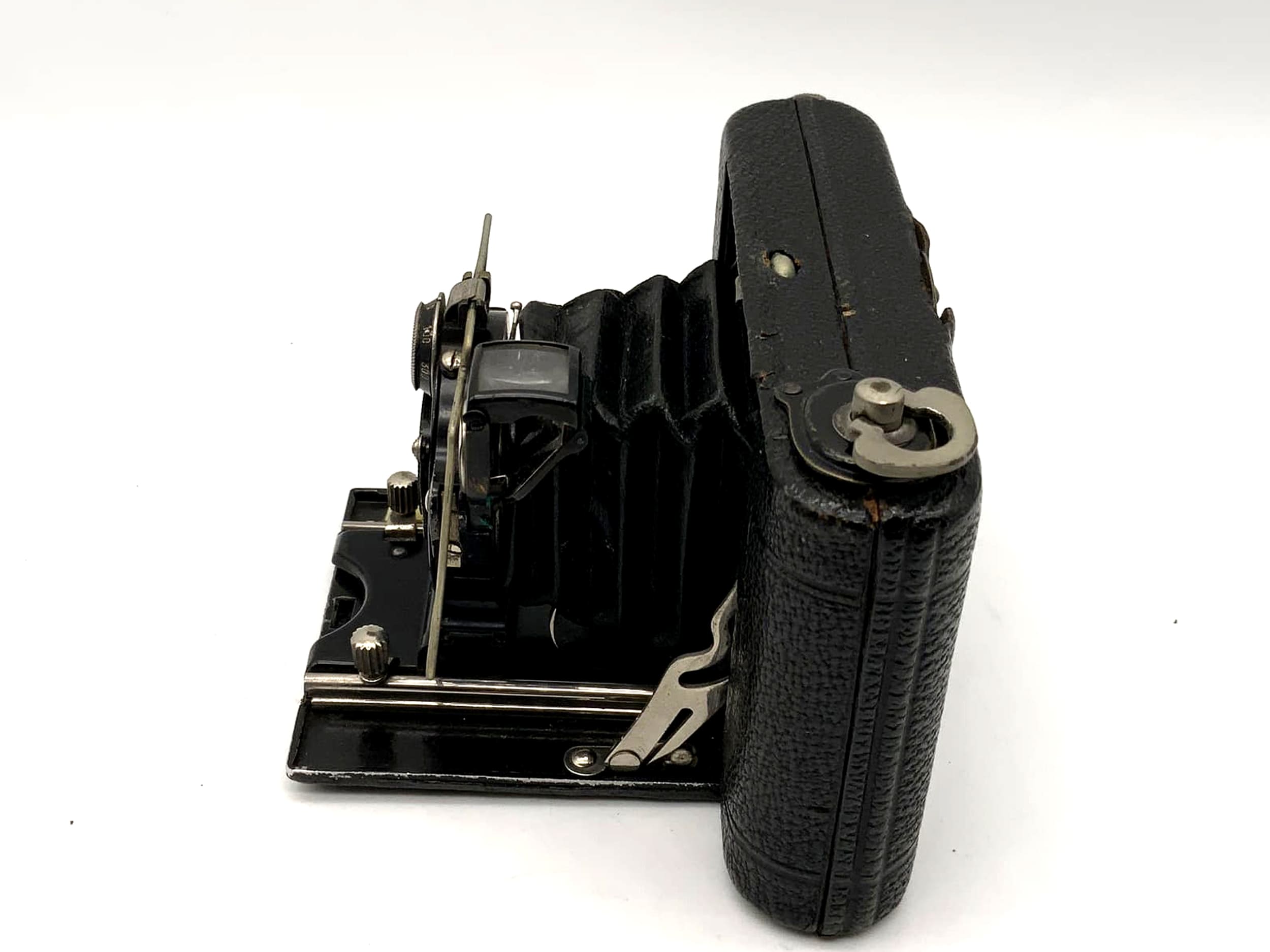 Appareil photo pliant Ica Icarette avec objectif Dominar 1:4.5 F=7.5cm Compur 6x6 analogique