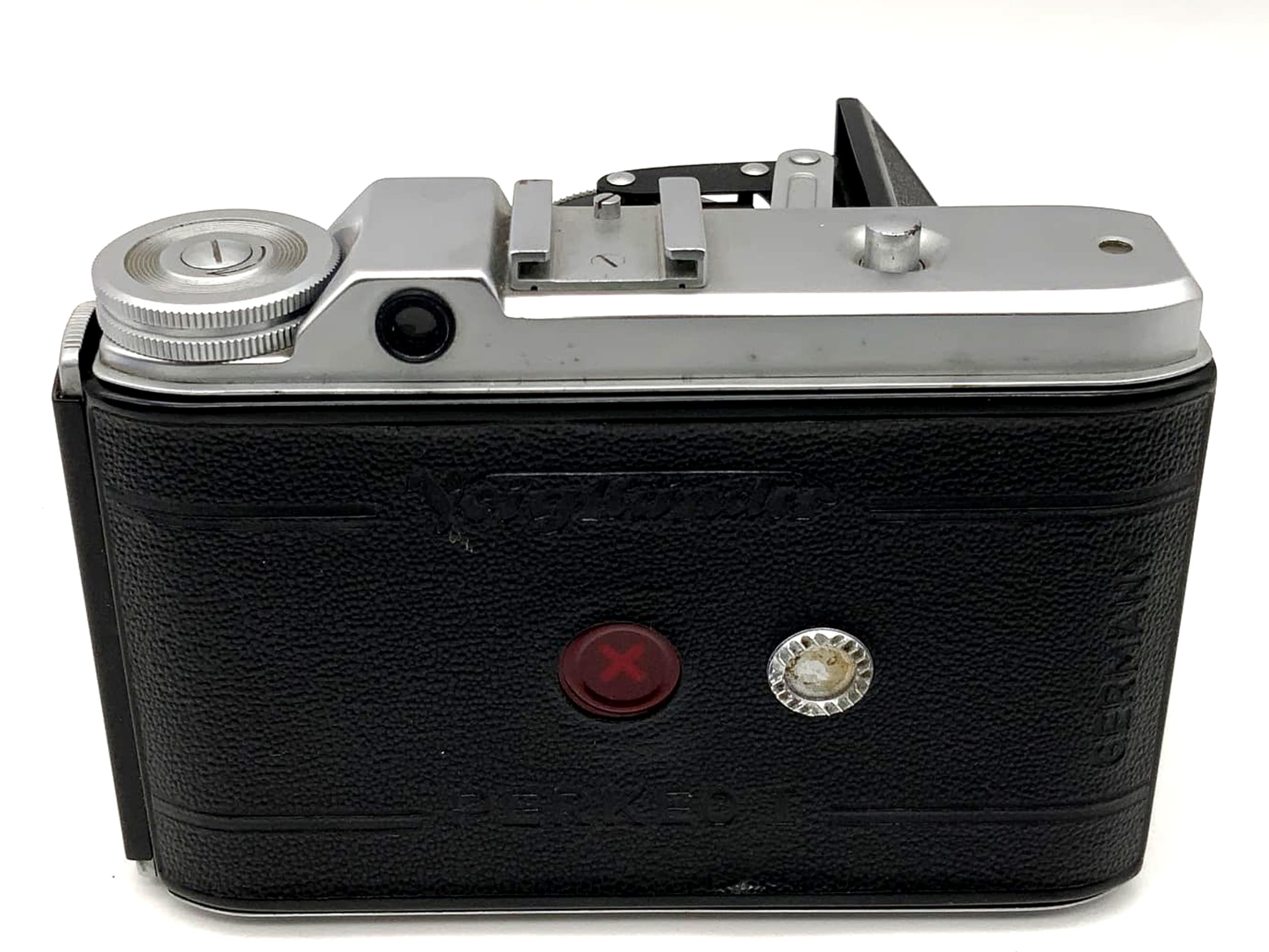 Appareil photo pliable Voigtländer Perkeo I avec caméra analogique Vaskar 1:4,5/75 Prontor-S 6x6