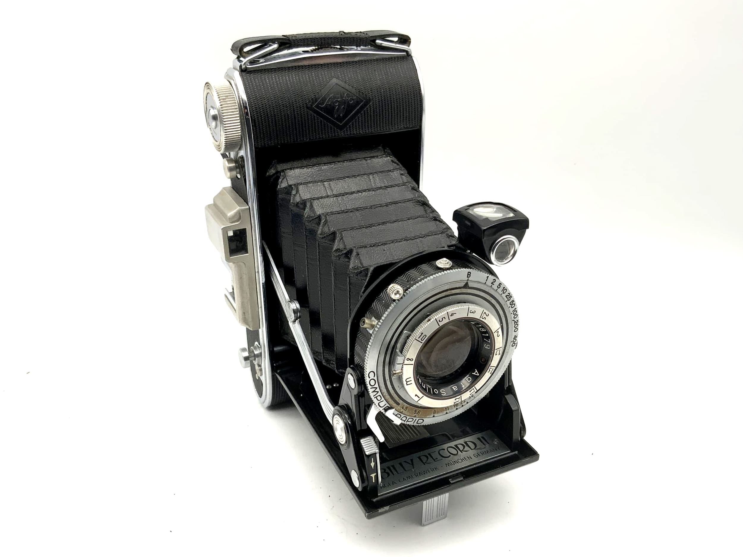 Agfa Billy Record II folding camera with Solinar 1:4.5 f=105mm Compur Rapid