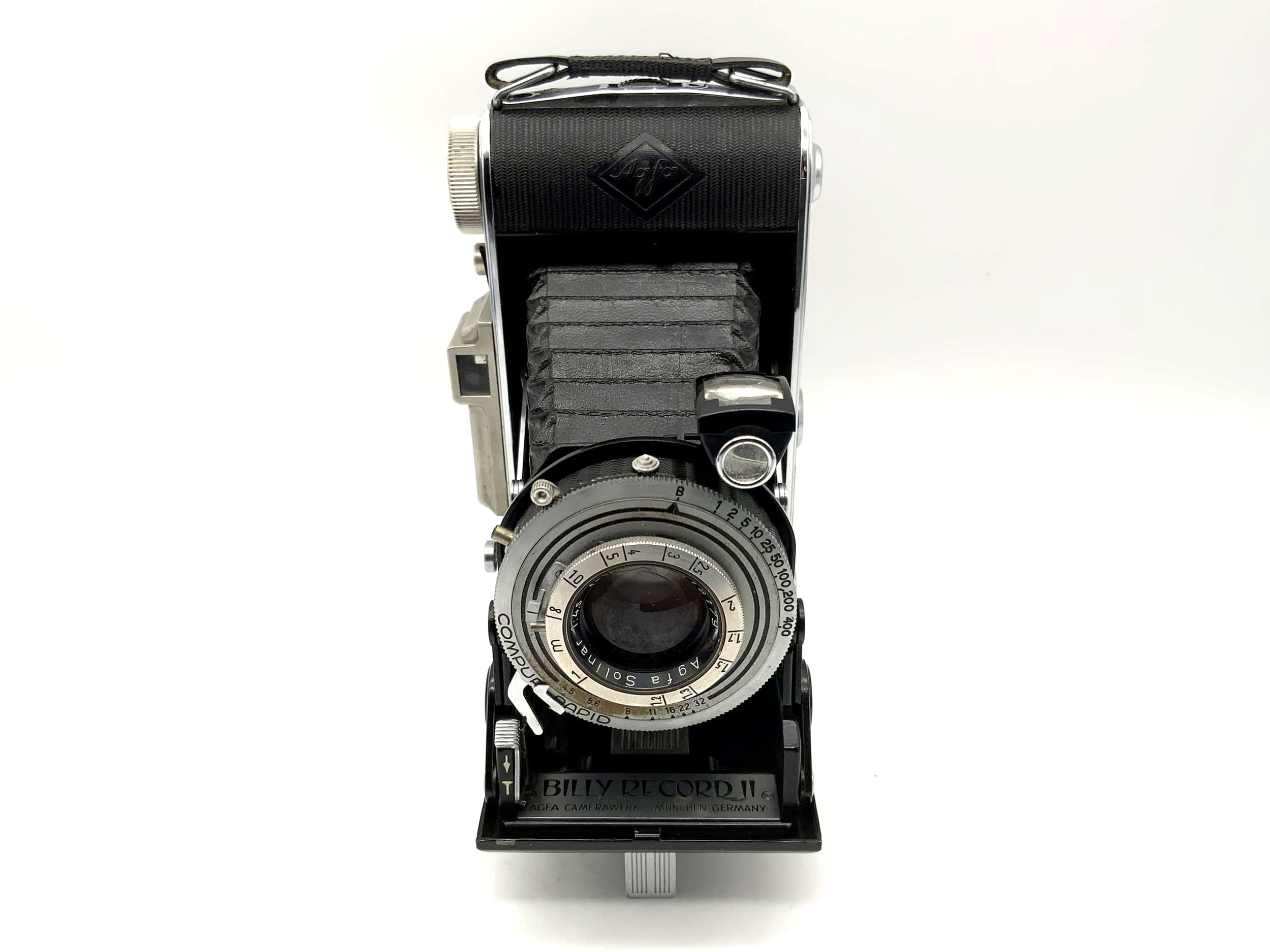 Agfa Billy Record II folding camera with Solinar 1:4.5 f=105mm Compur Rapid