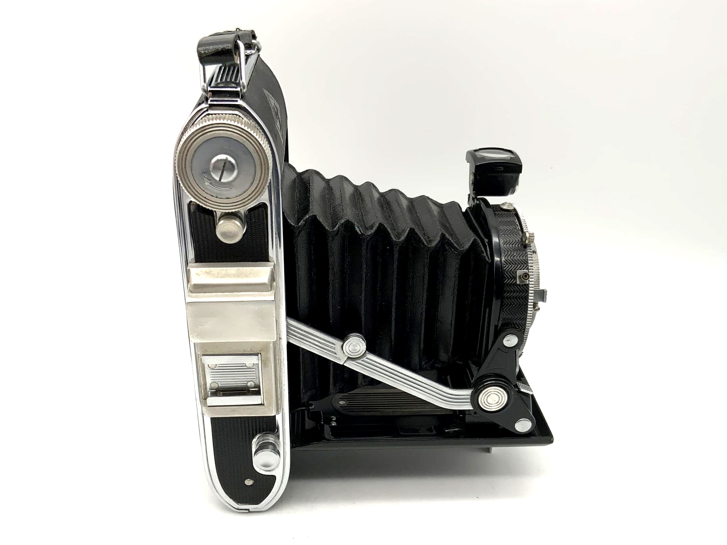 Appareil photo pliant Agfa Billy Record II avec objectif Solinar 1:4.5 f=105mm Compur Rapid