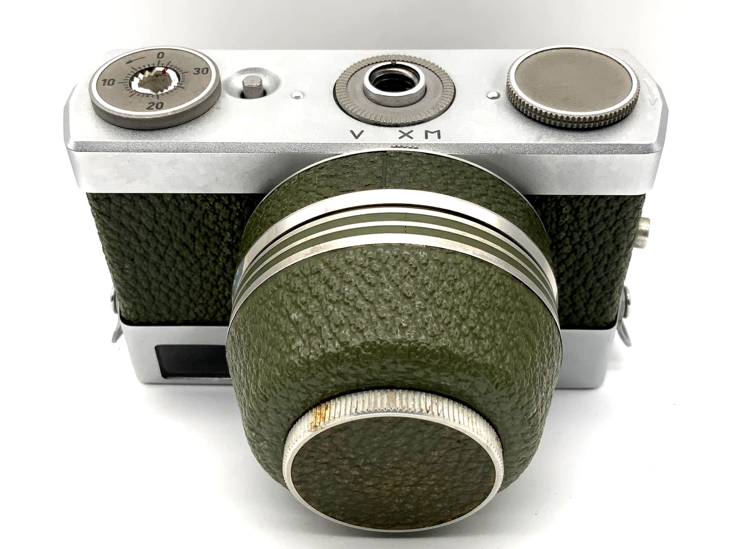 Appareil photo argentique Carl Zeiss Werra 1 à visée directe Tessar 2.8/50 vert olive avec étui