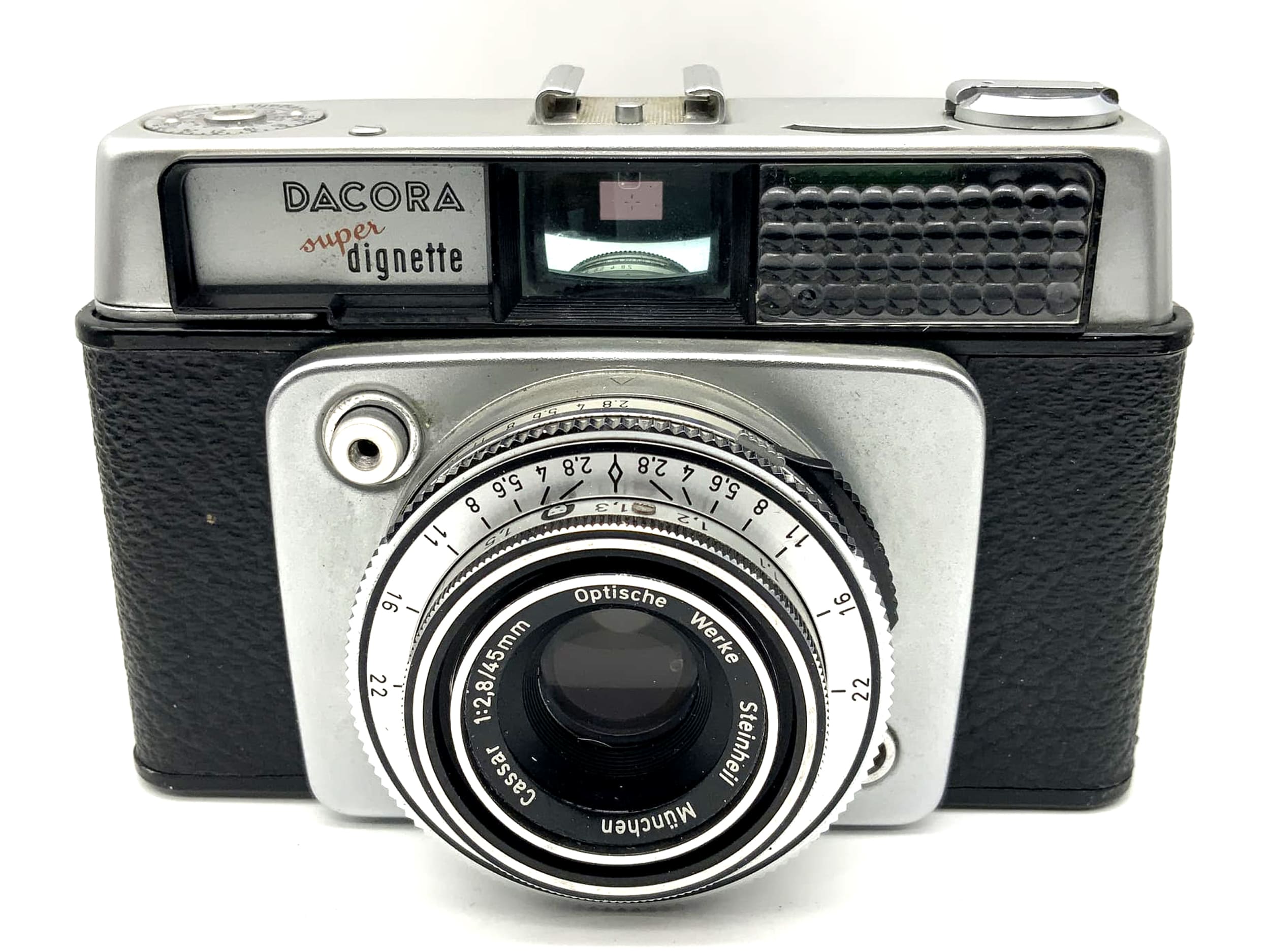Appareil photo à viseur Dacora Super Dignette avec Cassar 1:2,8 f=45mm Prontor 500 LK